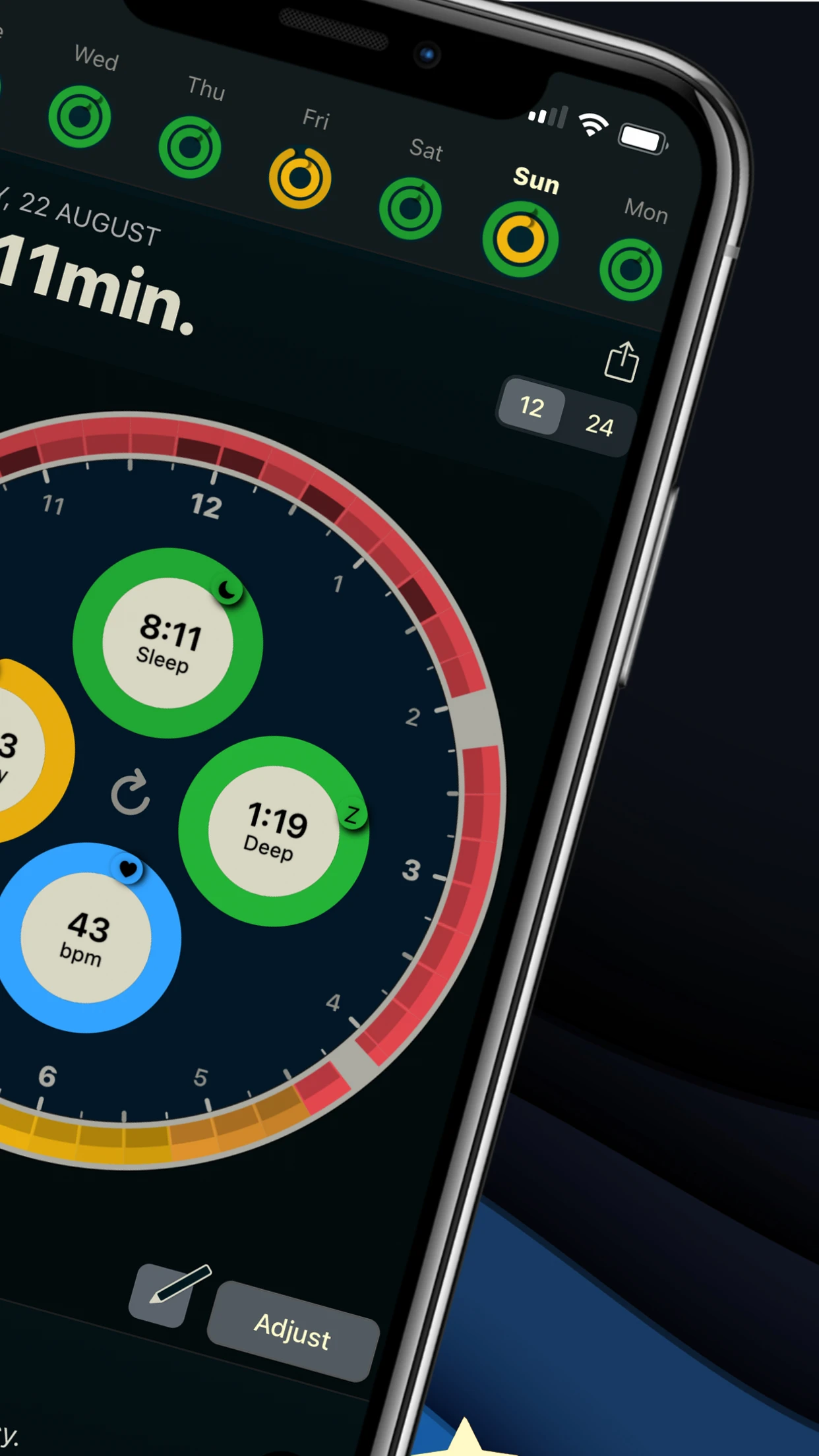 AutoSleep: Watch Sleep Tracker app store screenshot 3 — Health & Fitness (iOS)