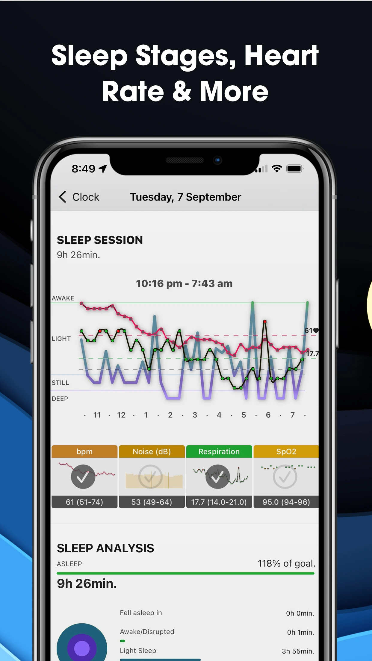 AutoSleep: Watch Sleep Tracker app store screenshot 8 — Health & Fitness (iOS)