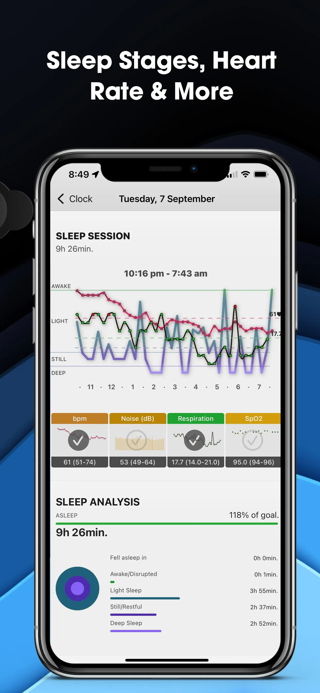 AutoSleep: Watch Sleep Tracker app store screenshot 8 — Health & Fitness (iOS)