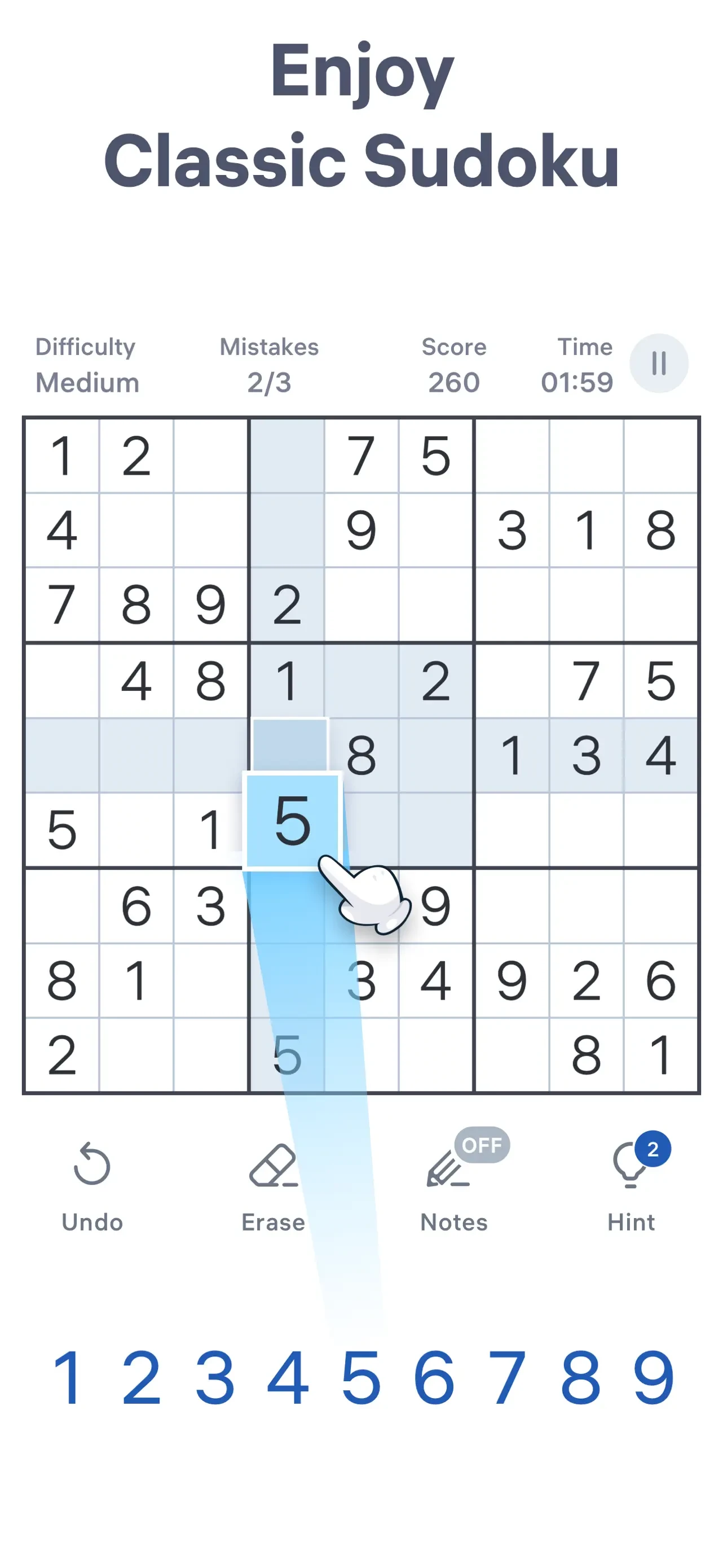 Sudoku.com - Number Games app store screenshot 2 — Games (iOS)