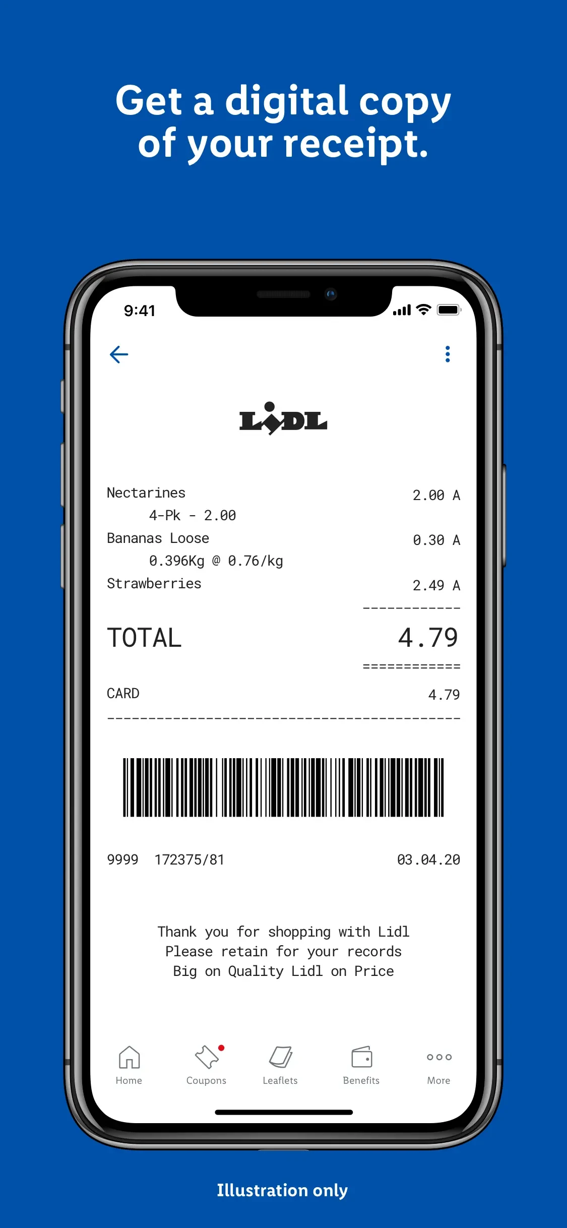 Lidl Plus app store screenshot 5 — Unknown (iOS)