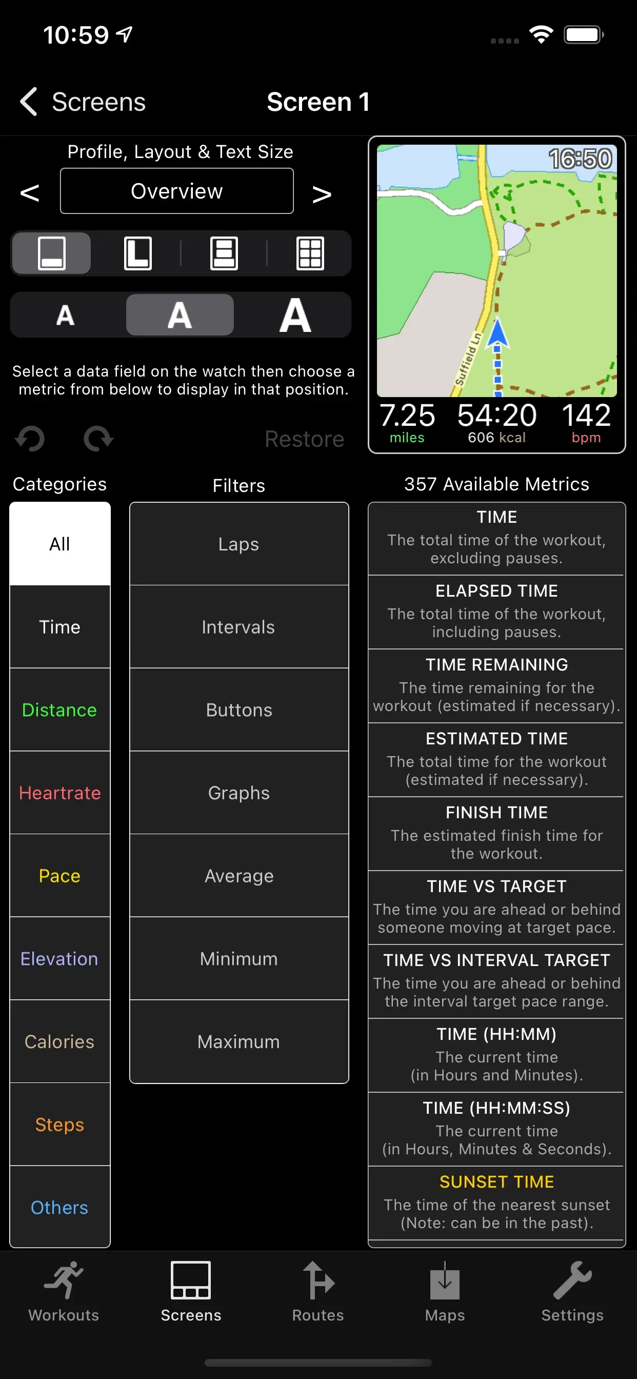 WorkOutDoors app store screenshot 9 — Health & Fitness (iOS)