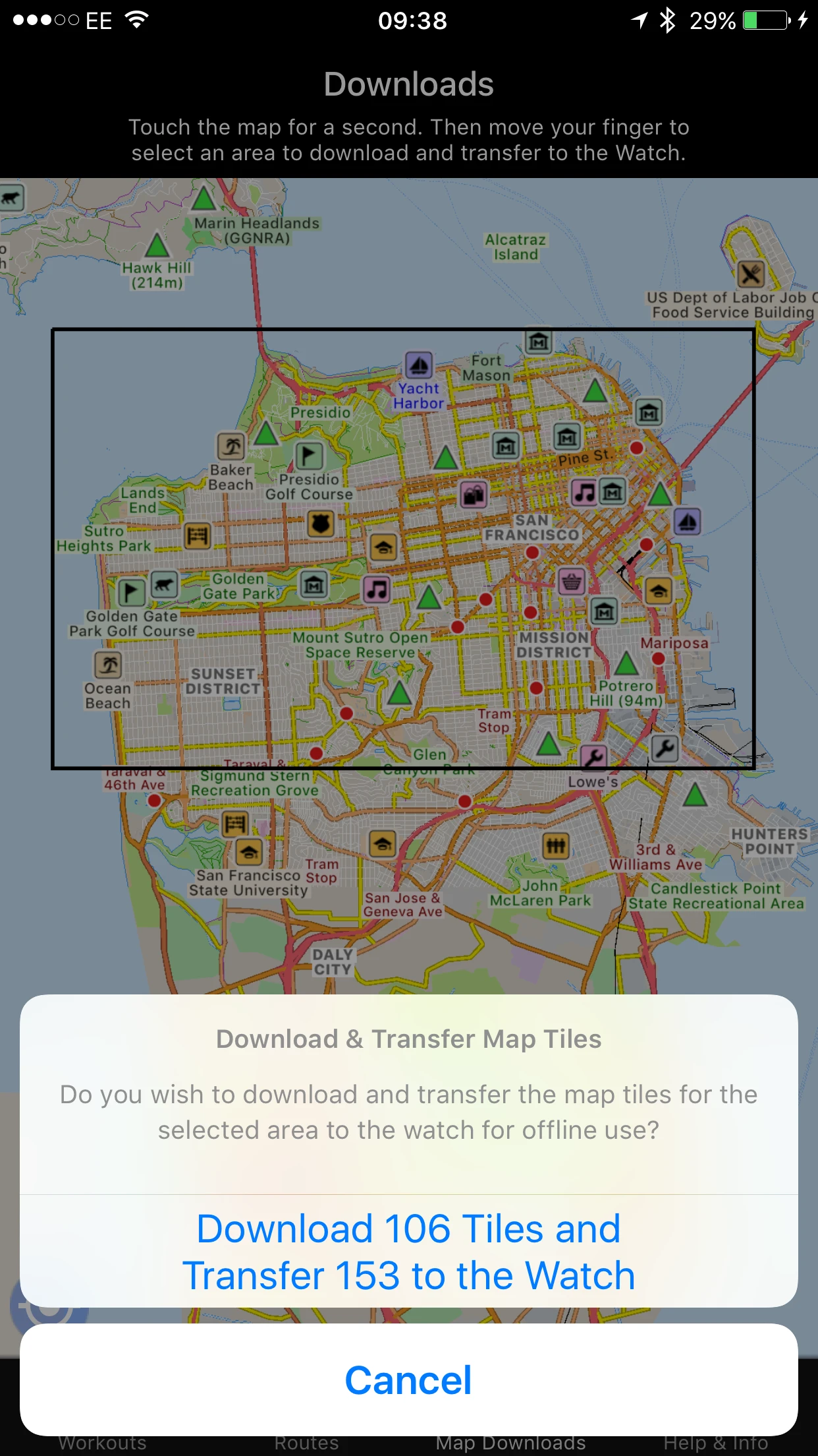 WorkOutDoors app store screenshot 5 — Health & Fitness (iOS)