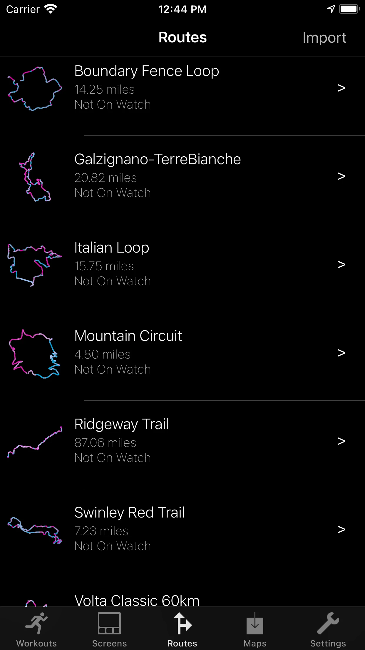 WorkOutDoors app store screenshot 6 — Health & Fitness (iOS)
