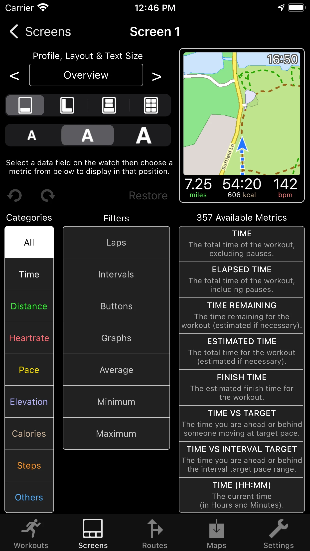 WorkOutDoors app store screenshot 7 — Health & Fitness (iOS)