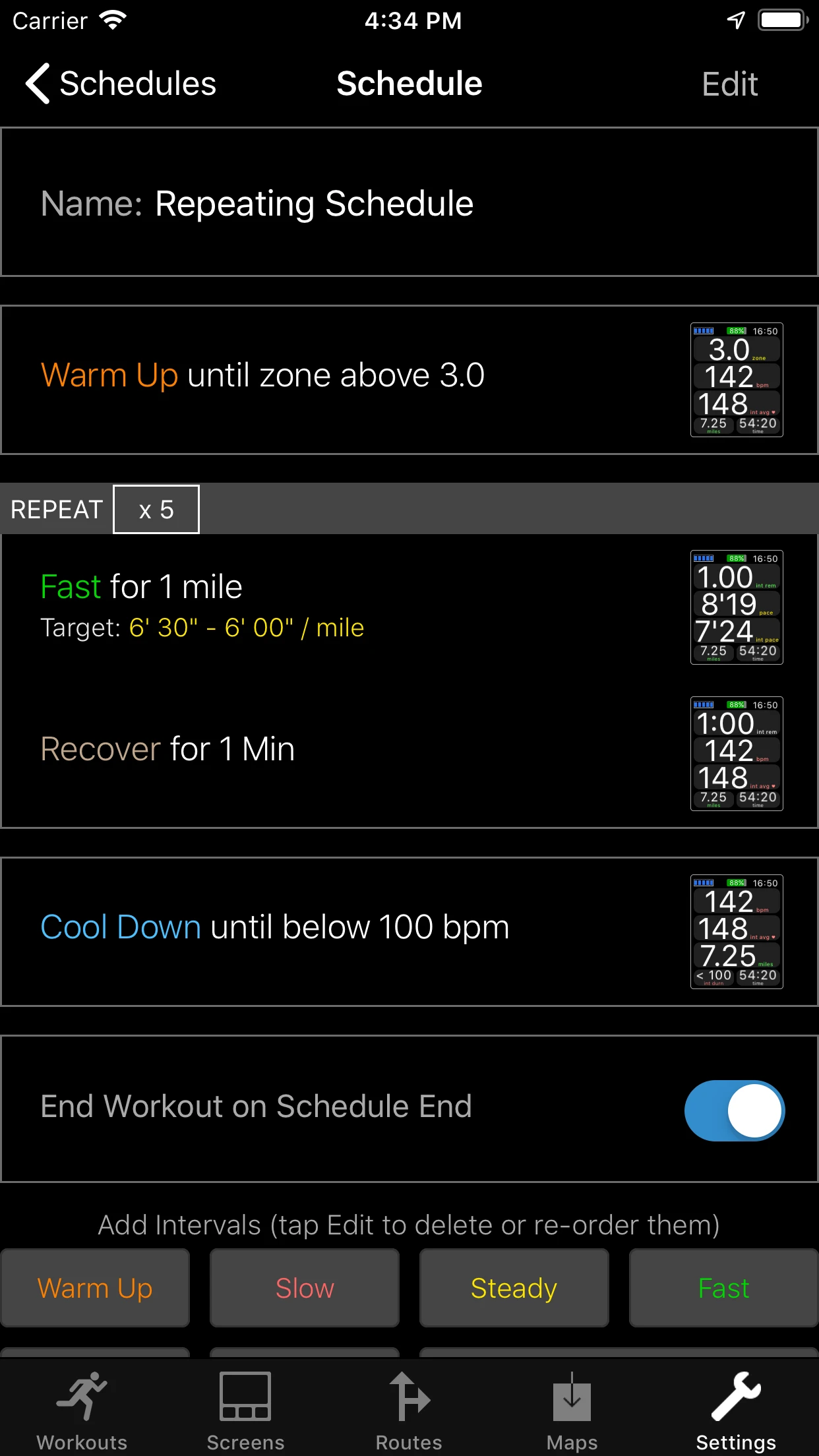 WorkOutDoors app store screenshot 8 — Health & Fitness (iOS)