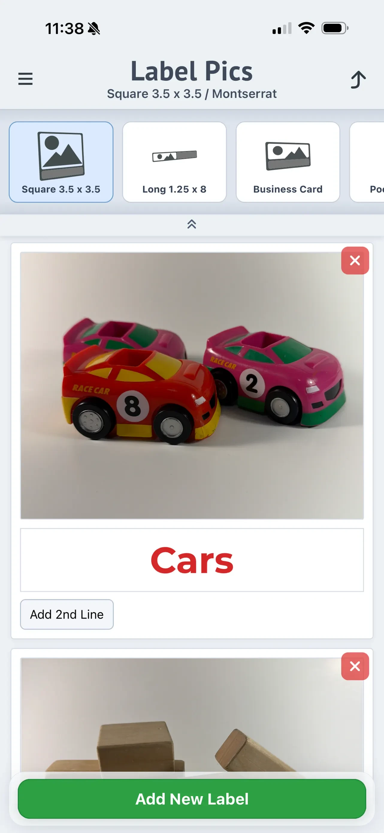 Label Pics app store screenshot 3 — Unknown (iOS)
