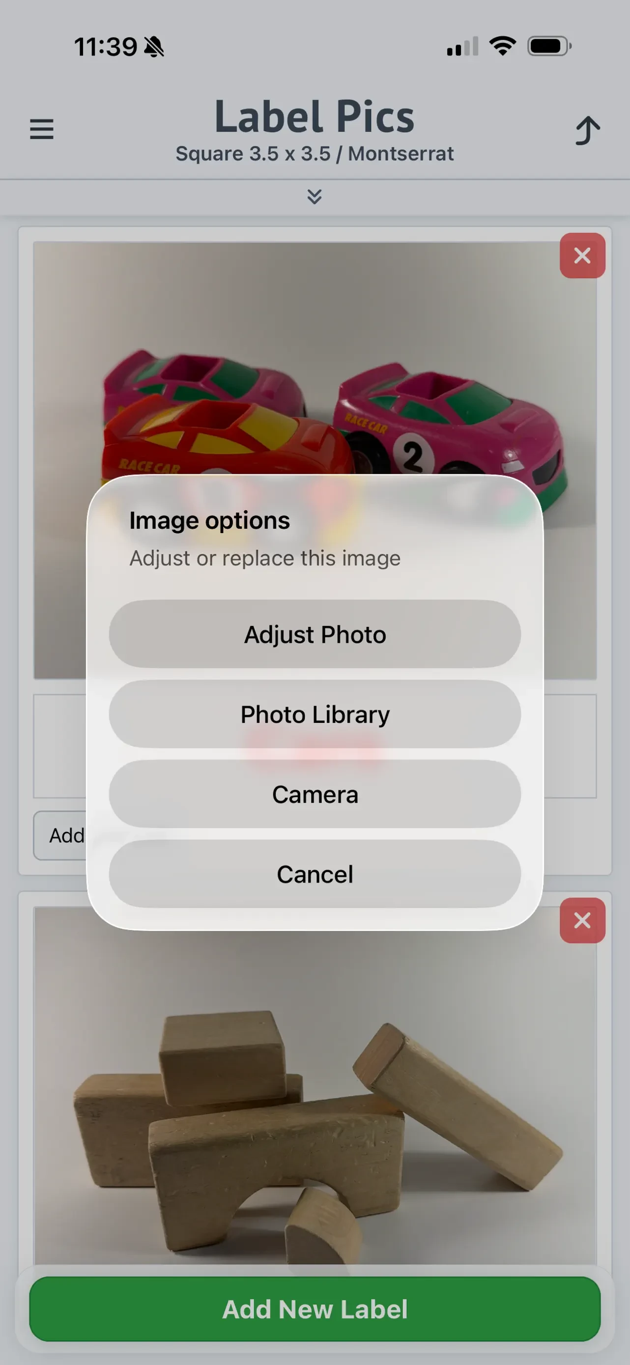 Label Pics app store screenshot 4 — Unknown (iOS)