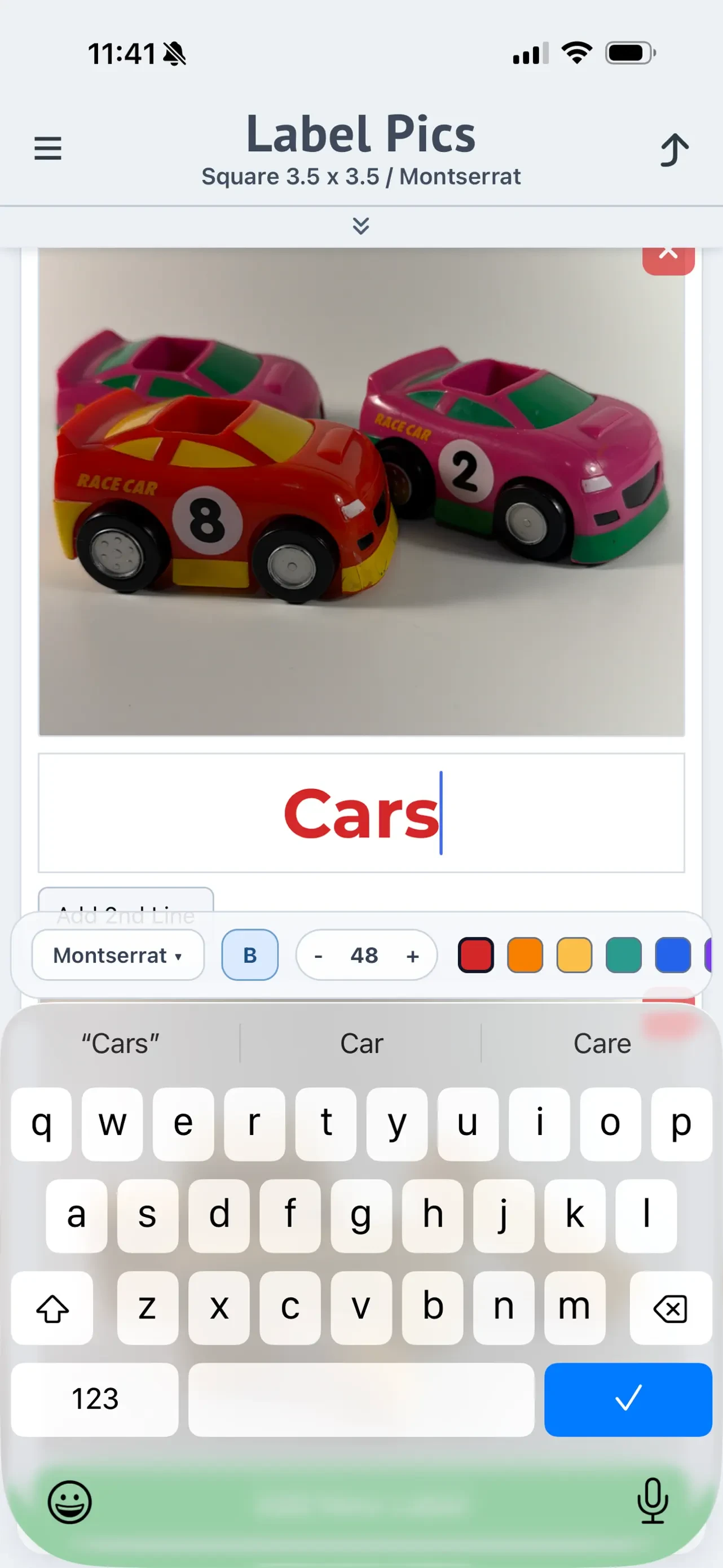 Label Pics app store screenshot 6 — Unknown (iOS)