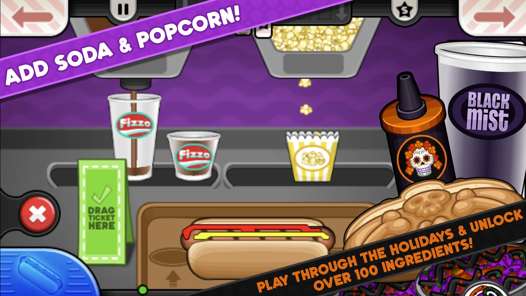 Papa's Hot Doggeria To Go! app store screenshot 4 — Games (iOS)