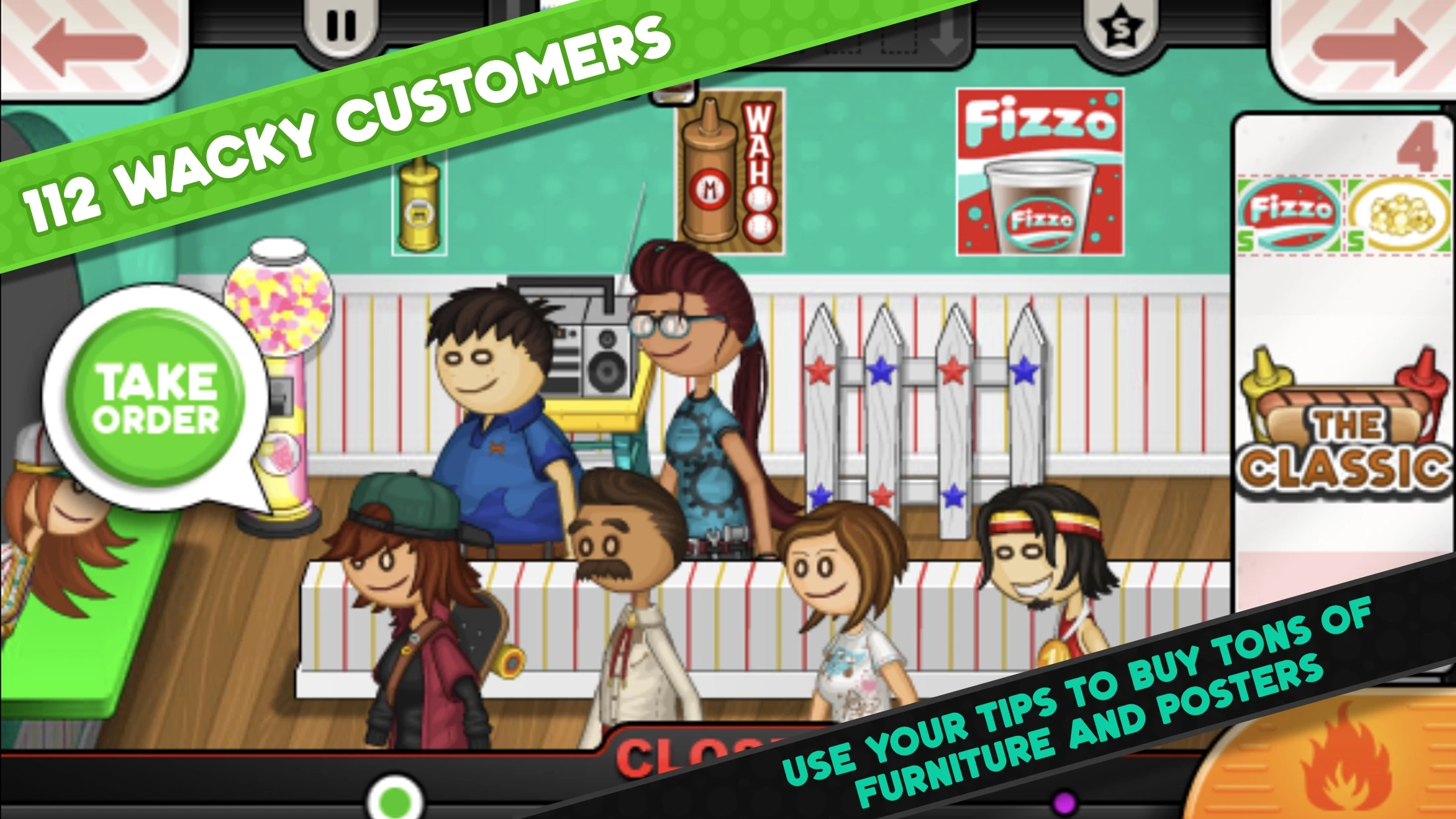 Papa's Hot Doggeria To Go! app store screenshot 5 — Games (iOS)