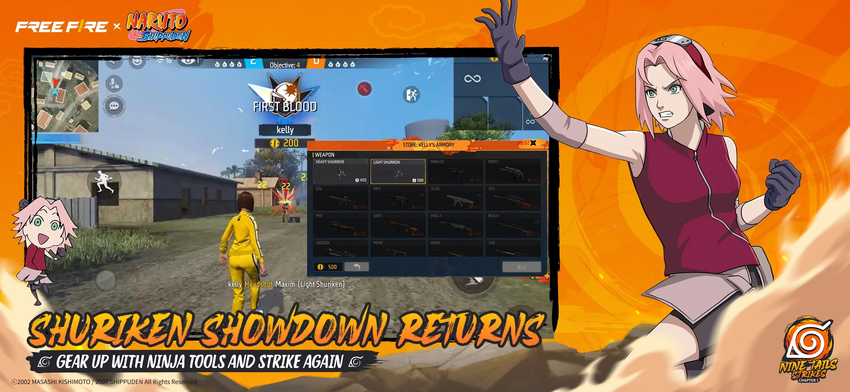 Free Fire x NARUTO SHIPPUDEN app store screenshot 5 — Games (iOS)