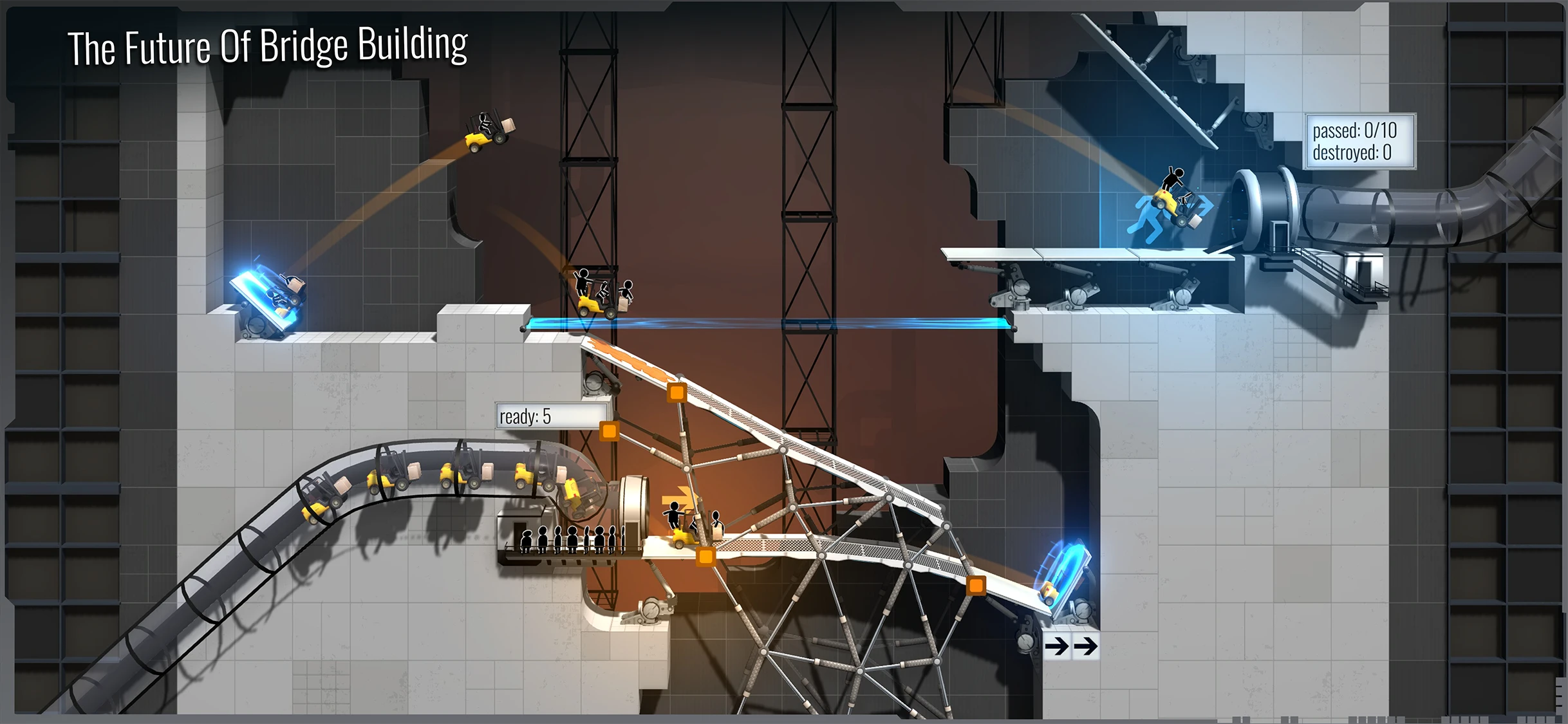 Bridge Constructor Portal app store screenshot 2 — Games (iOS)