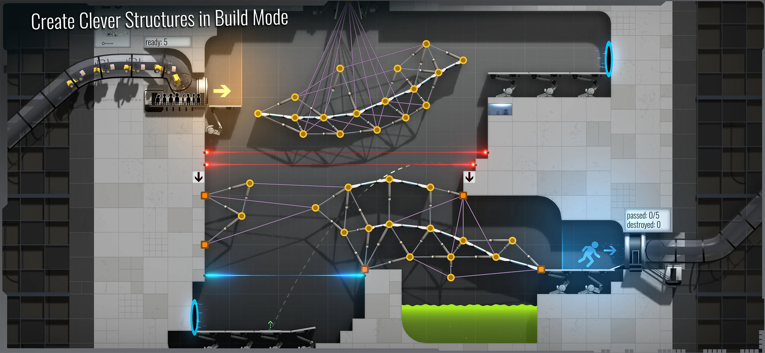 Bridge Constructor Portal app store screenshot 4 — Games (iOS)