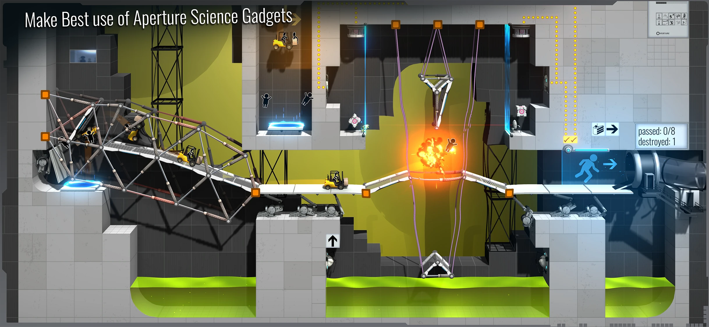 Bridge Constructor Portal app store screenshot 5 — Games (iOS)