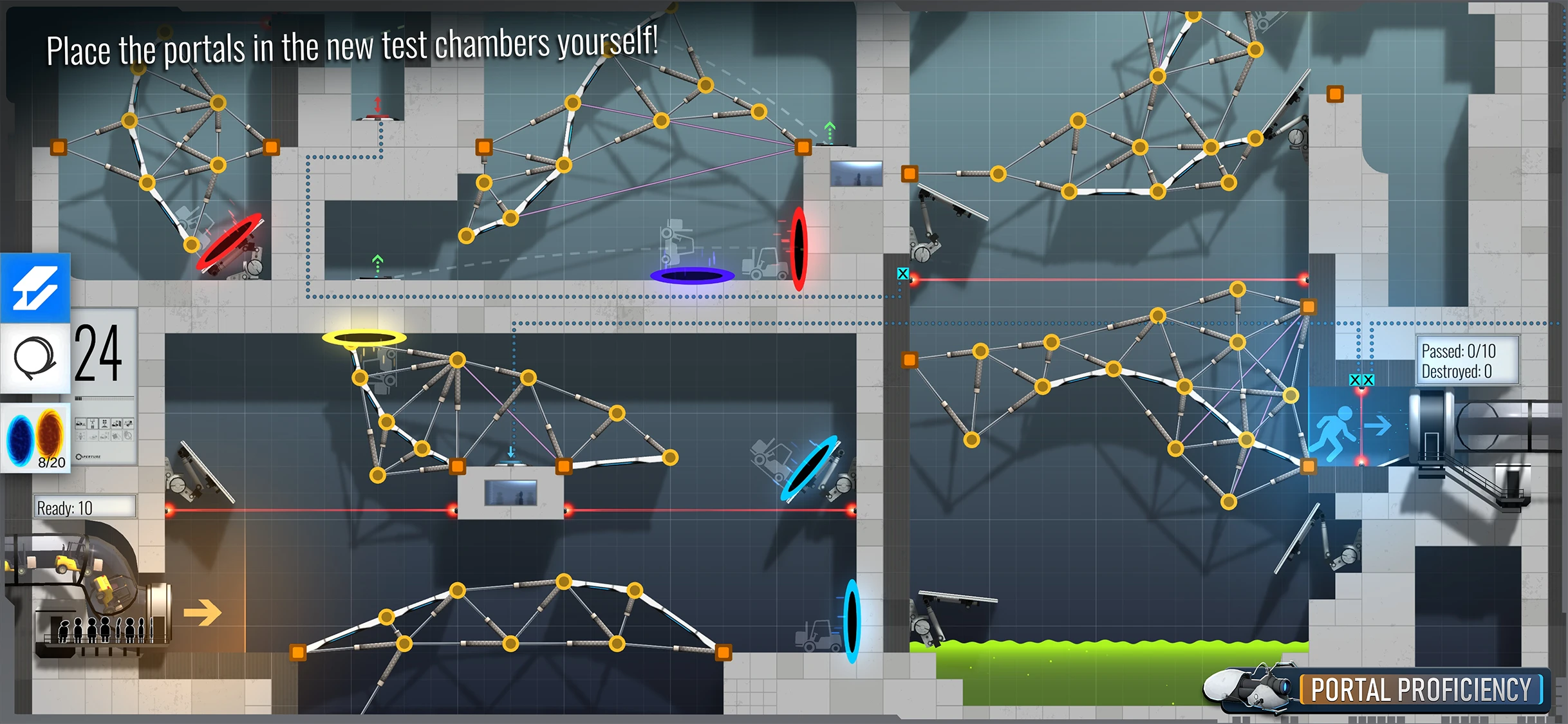Bridge Constructor Portal app store screenshot 6 — Games (iOS)