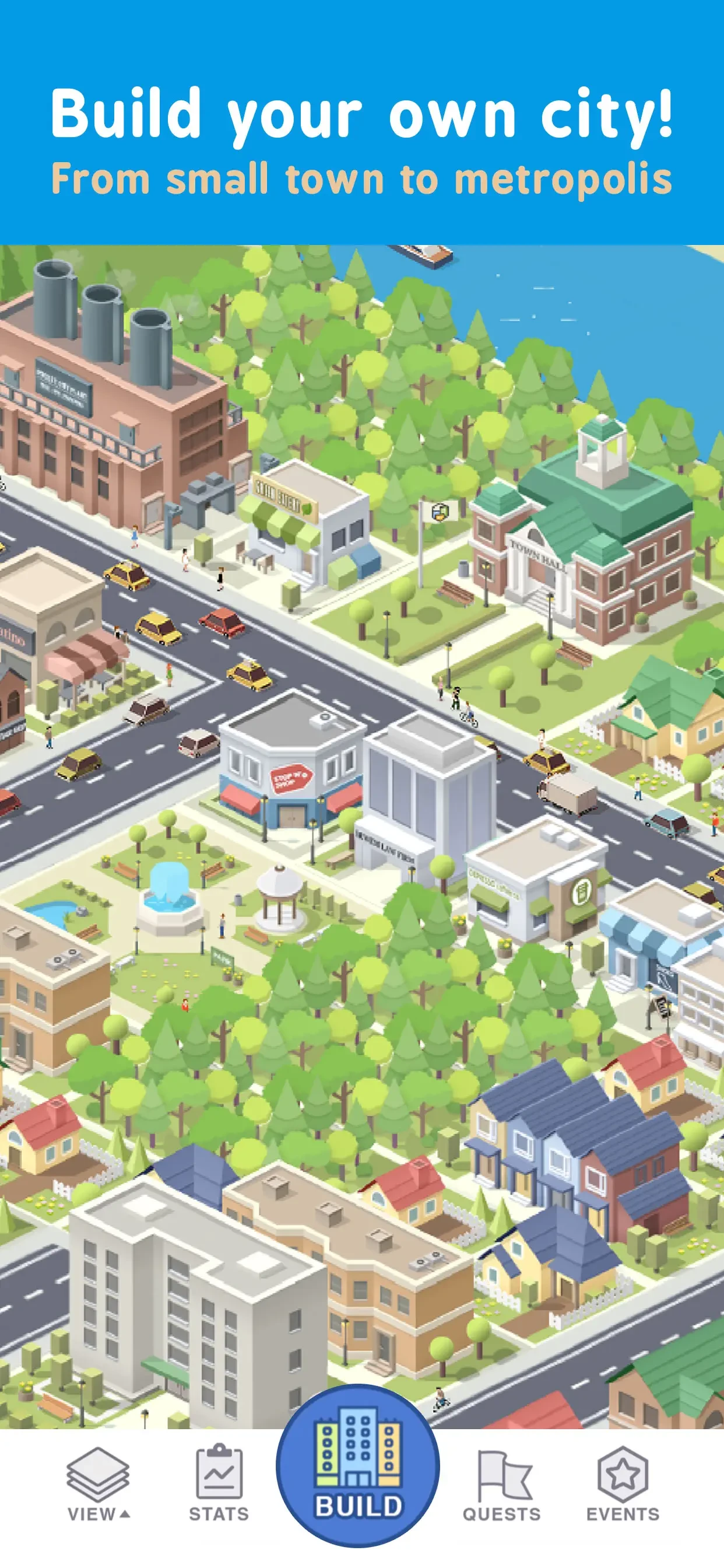 Pocket City app store screenshot 1 — Games (iOS)