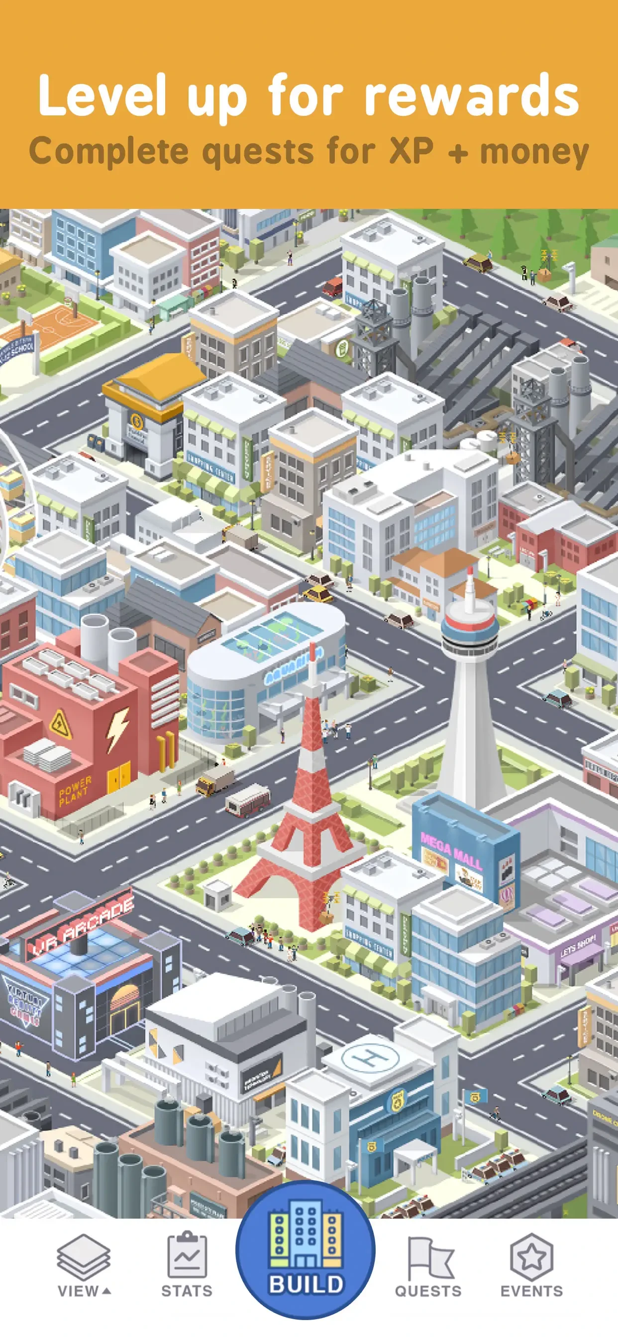 Pocket City app store screenshot 2 — Games (iOS)