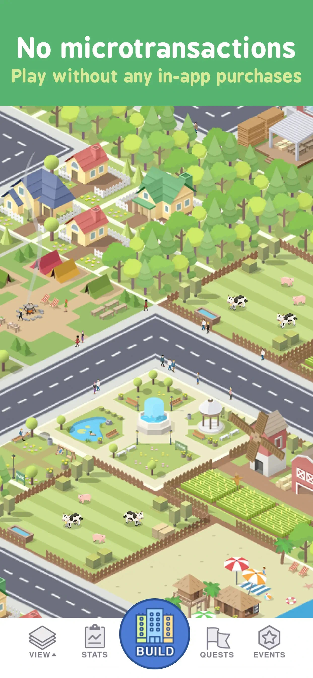 Pocket City app store screenshot 3 — Games (iOS)