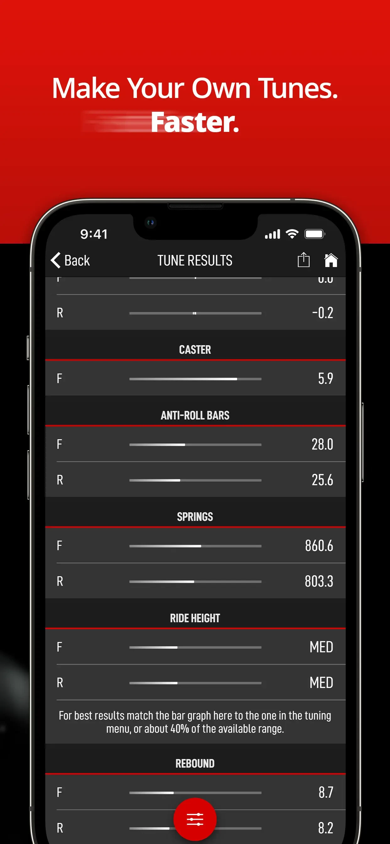 ForzaTune Pro app store screenshot 1 — Utilities (iOS)