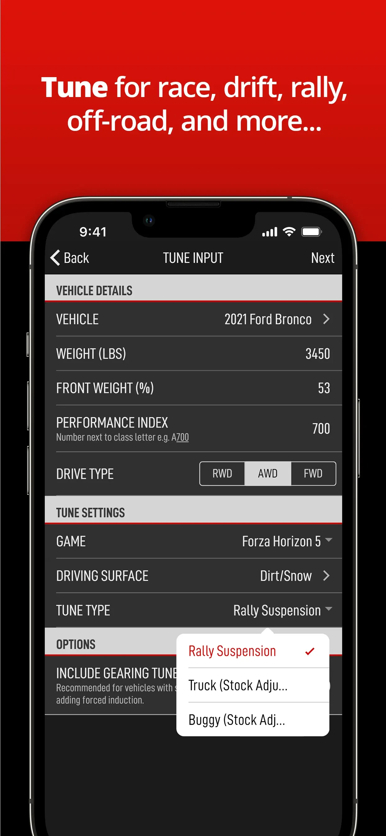 ForzaTune Pro app store screenshot 6 — Utilities (iOS)