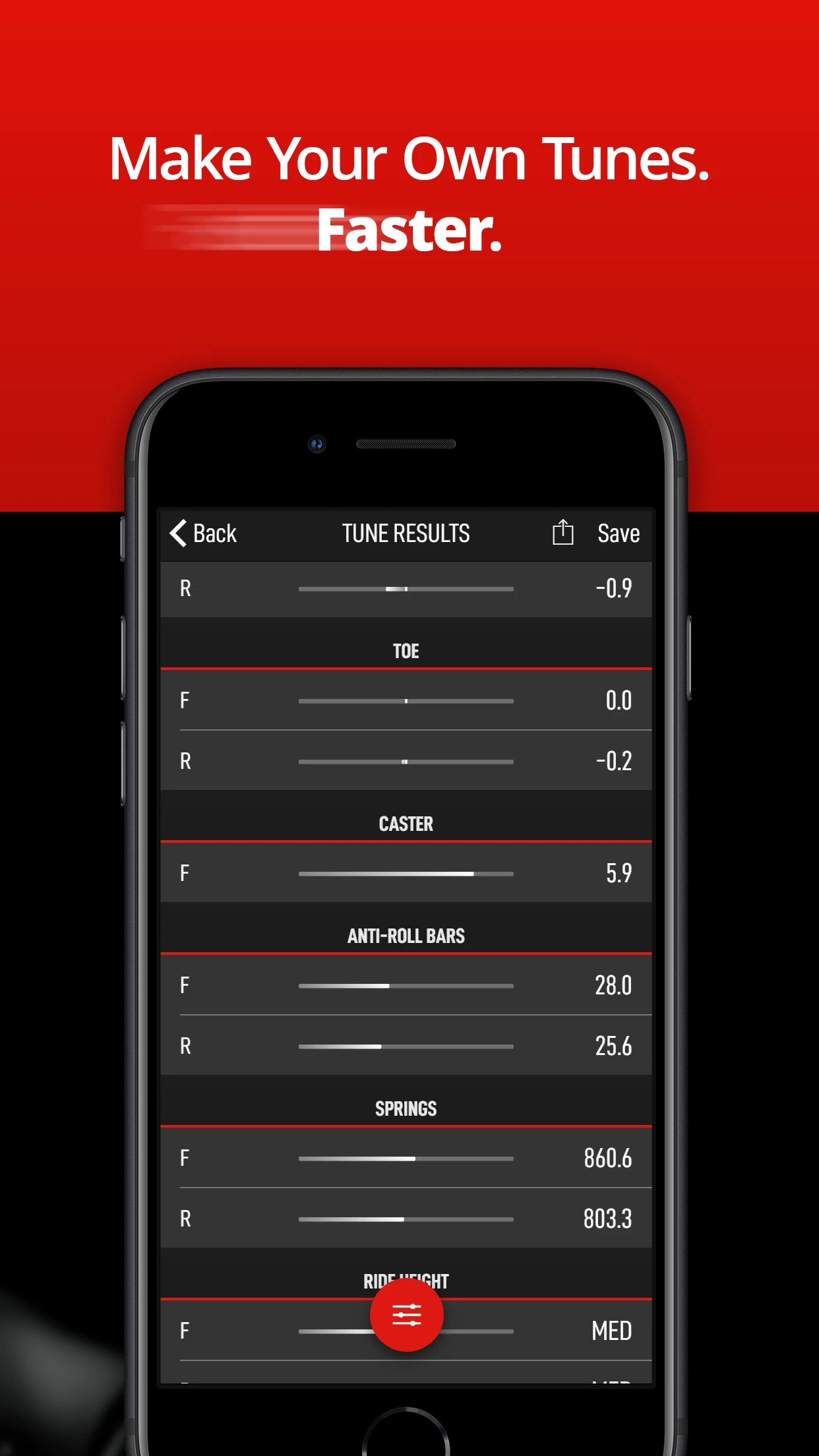 ForzaTune Pro app store screenshot 1 — Utilities (iOS)