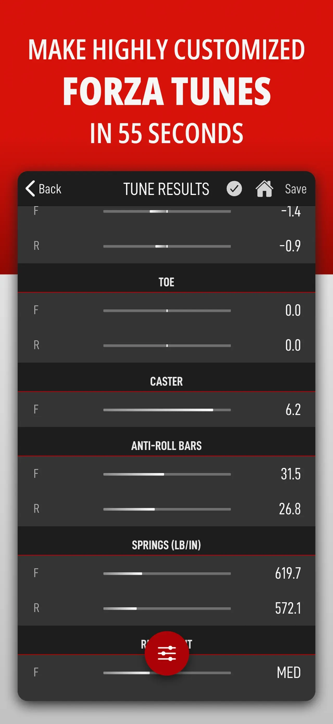 ForzaTune Pro app store screenshot 1 — Utilities (iOS)