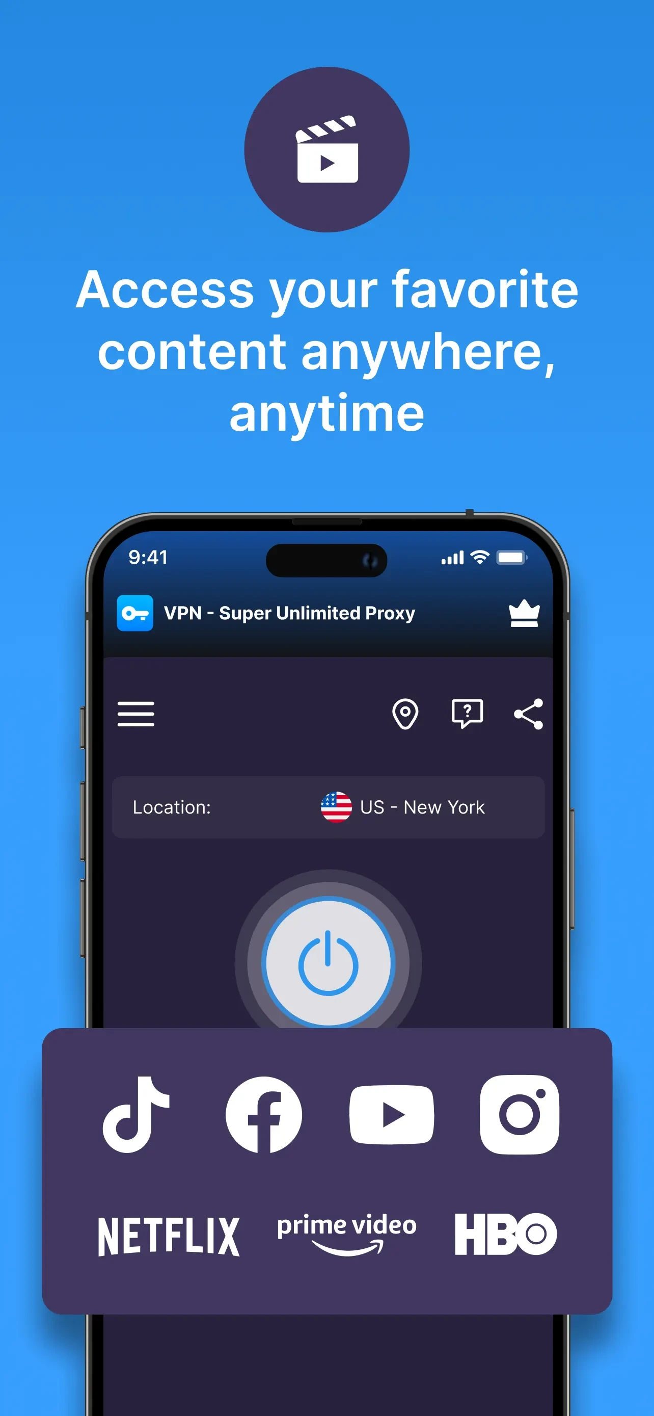 VPN - Super Unlimited Proxy app store screenshot 1 — Productivity (iOS)