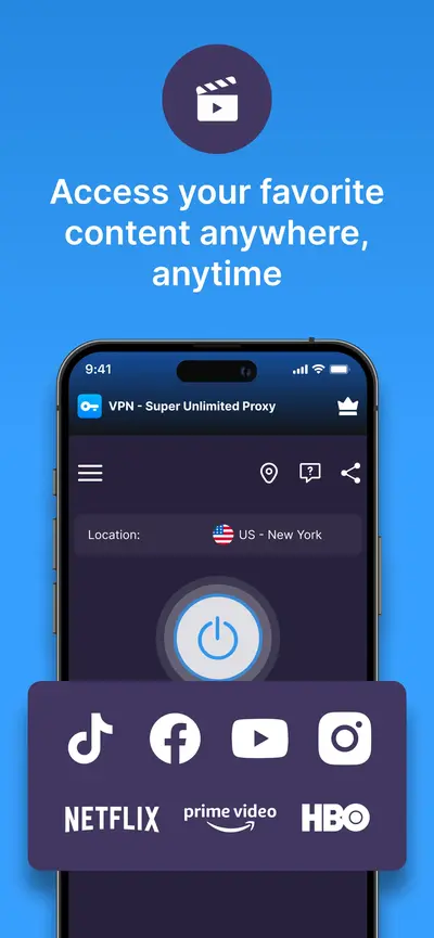 VPN - Super Unlimited Proxy app store screenshot 1 — Productivity (iOS)