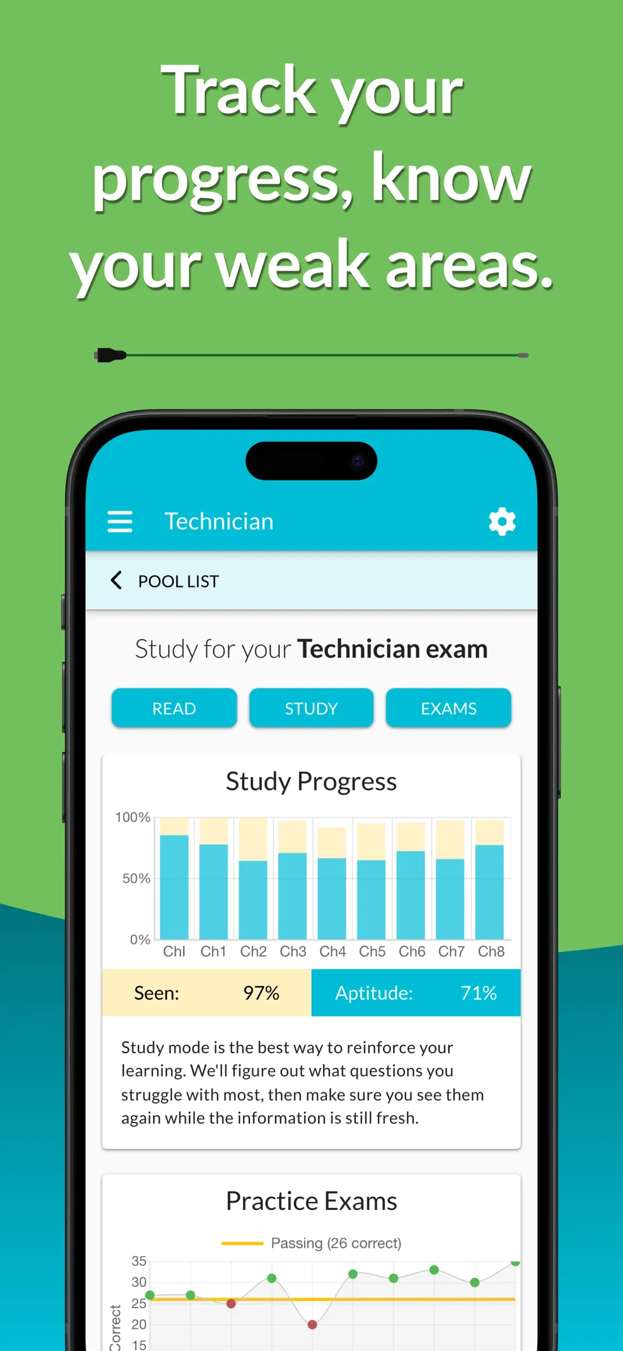 HamStudy.org app store screenshot 2 — Education (iOS)
