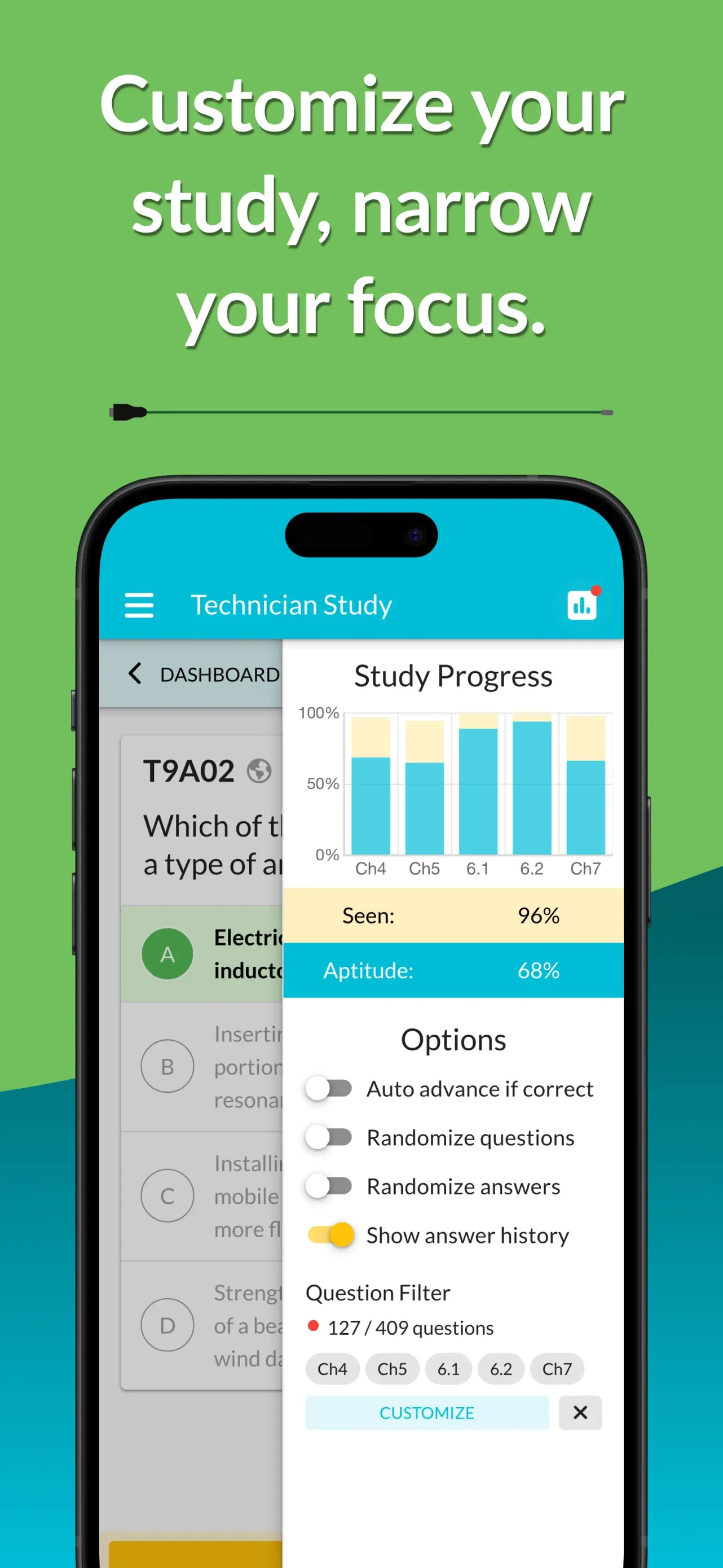 HamStudy.org app store screenshot 3 — Education (iOS)