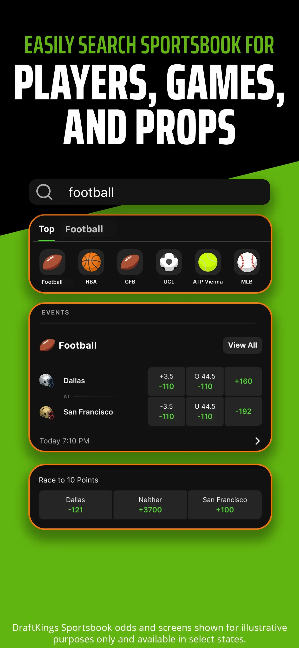 DraftKings: Sports & Casino app store screenshot 2 — Unknown (iOS)