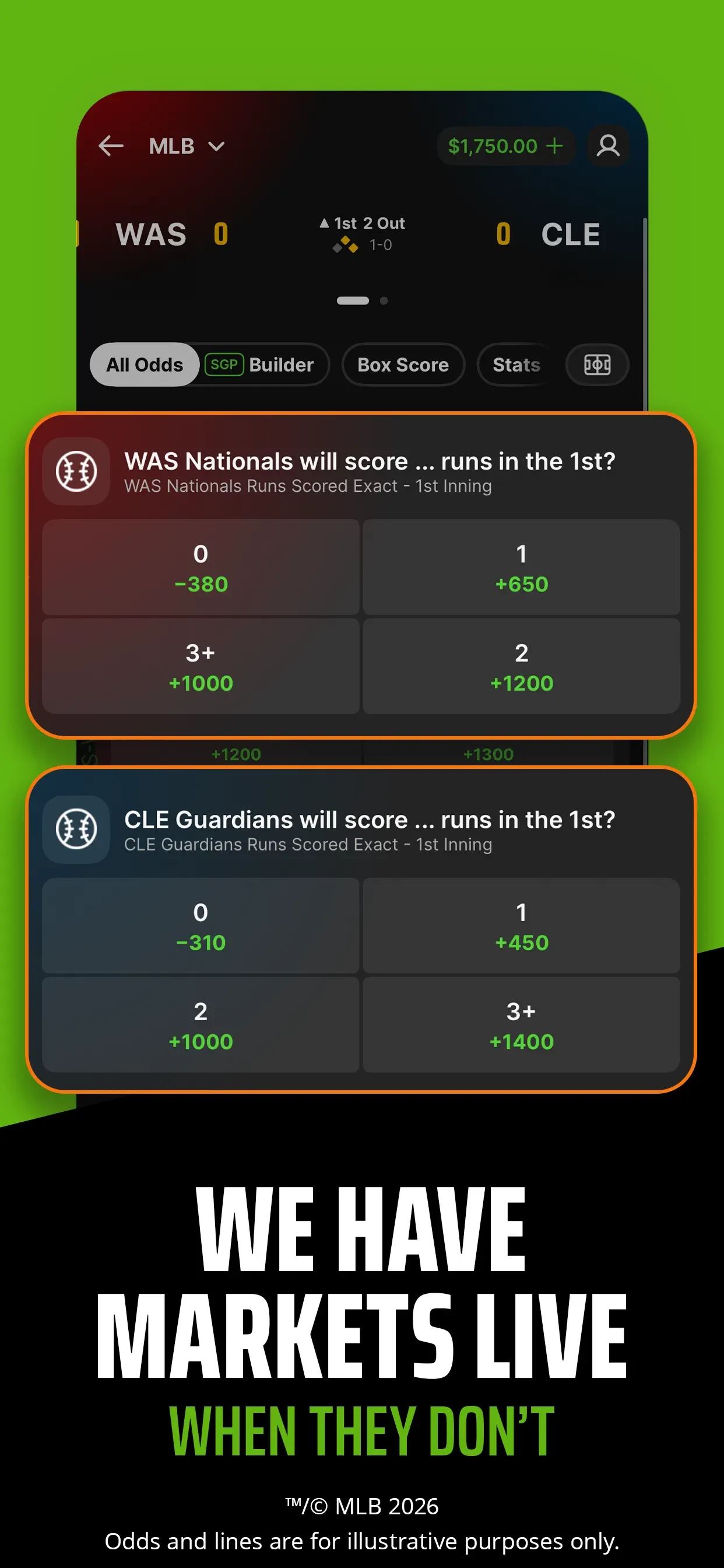 DraftKings: Sports & Casino app store screenshot 2 — Unknown (iOS)