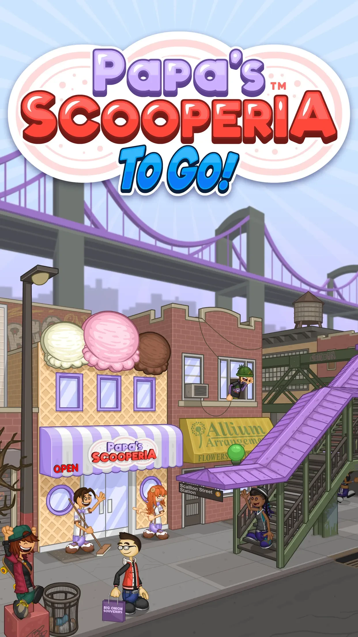 Papa's Scooperia To Go! app store screenshot 1 — Games (iOS)