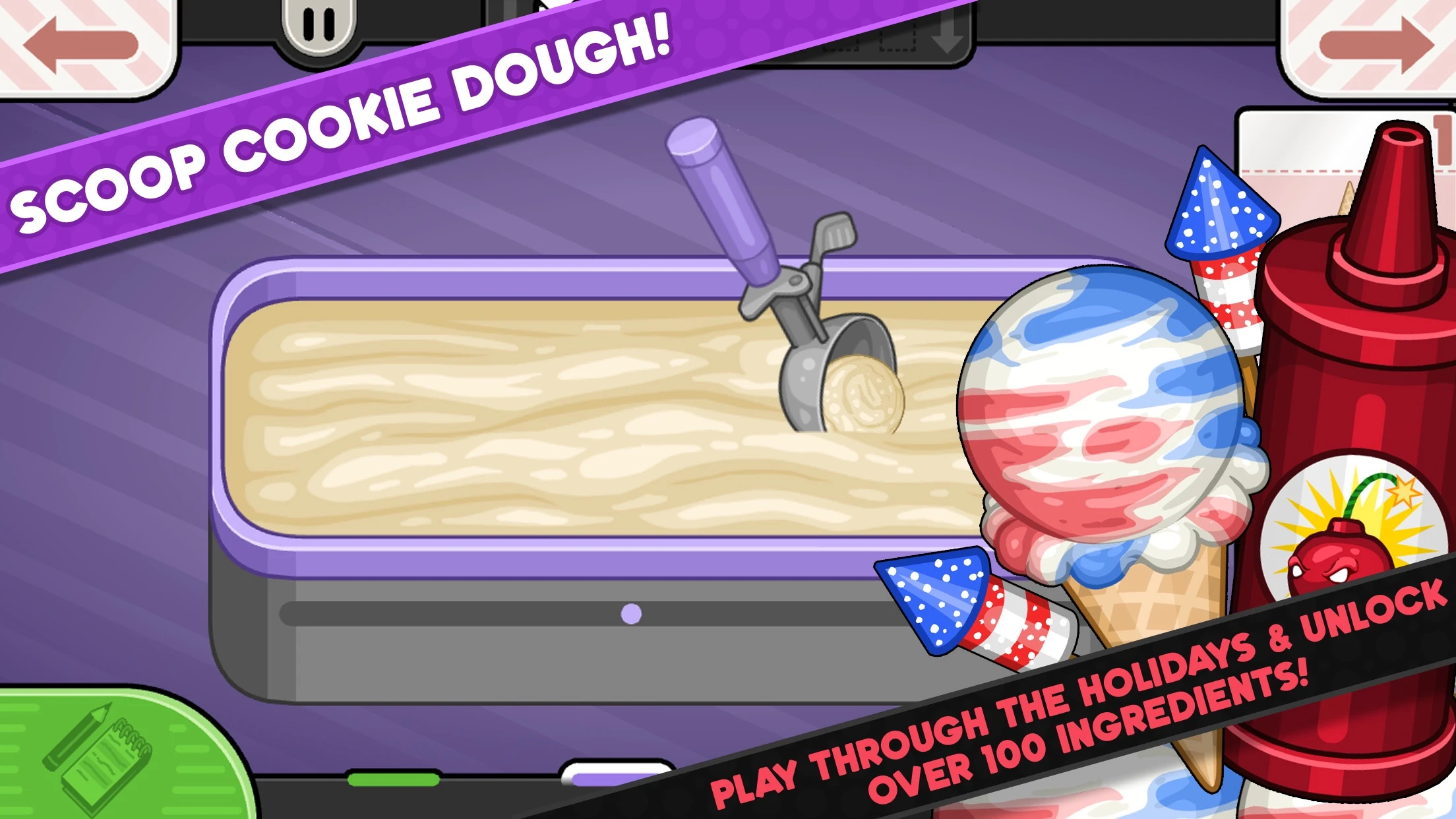 Papa's Scooperia To Go! app store screenshot 2 — Games (iOS)