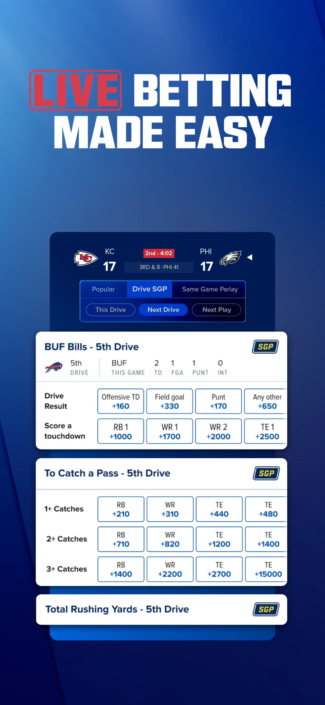FanDuel Sportsbook & Casino app store screenshot 5 — Unknown (iOS)