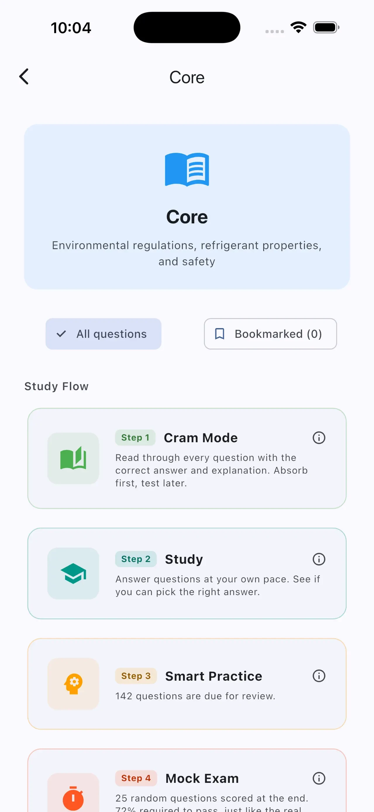 608 Practice app store screenshot 2 — Education (iOS)