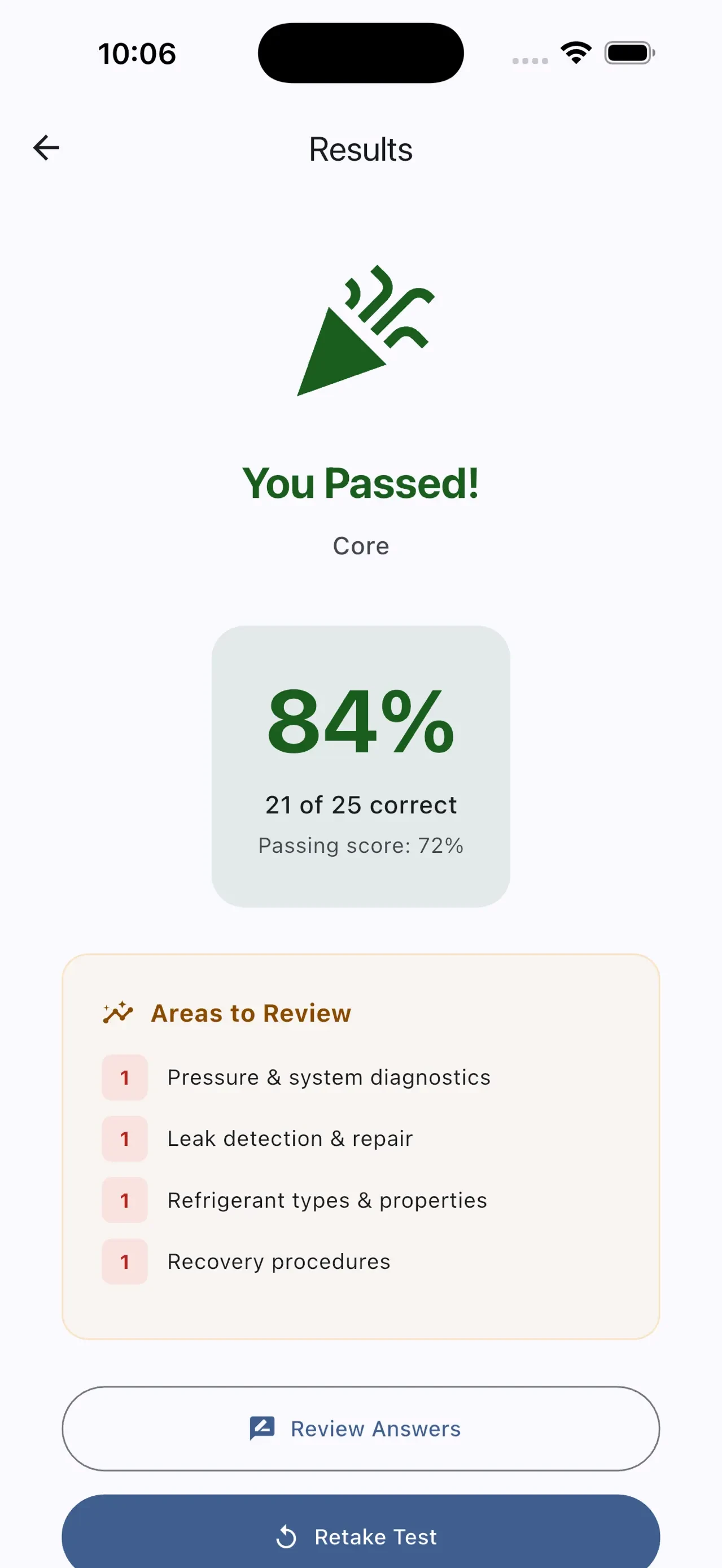 608 Practice app store screenshot 8 — Education (iOS)