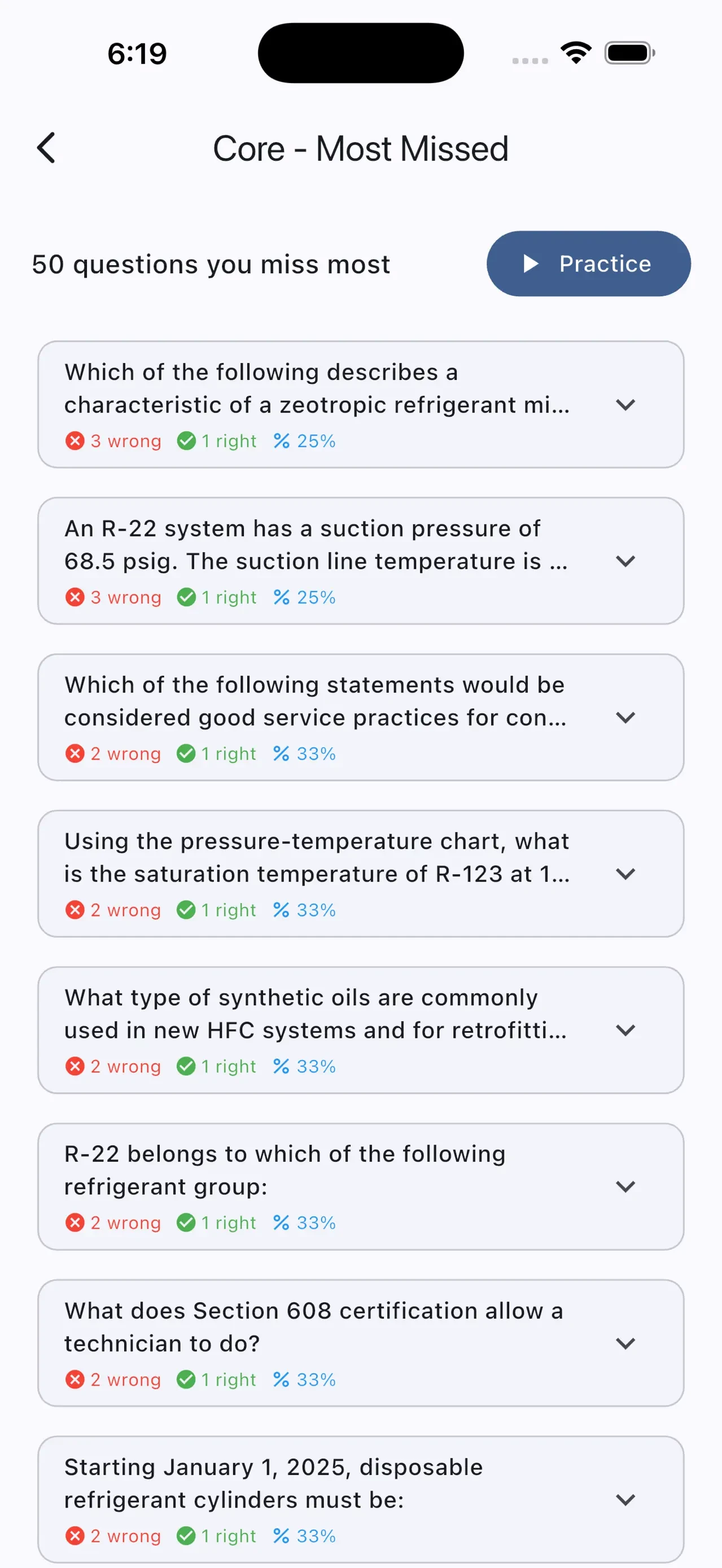 608 Practice app store screenshot 10 — Education (iOS)