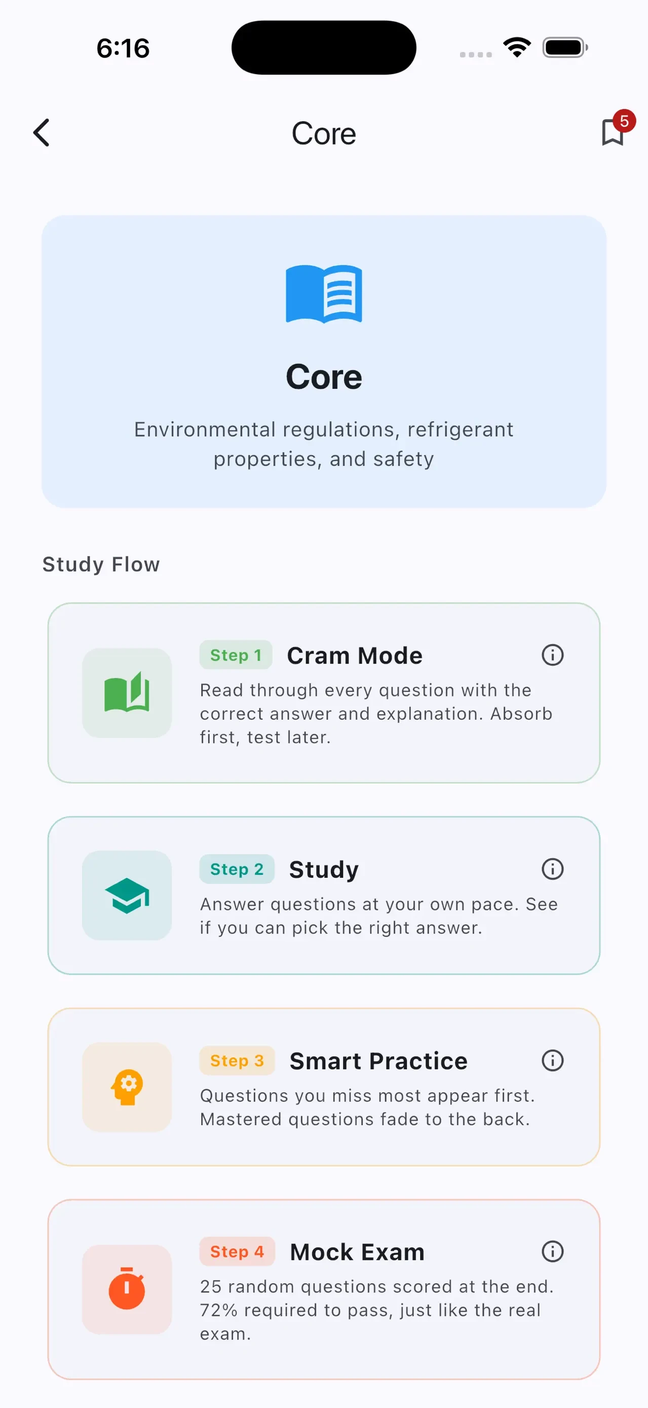 608 Practice app store screenshot 2 — Education (iOS)