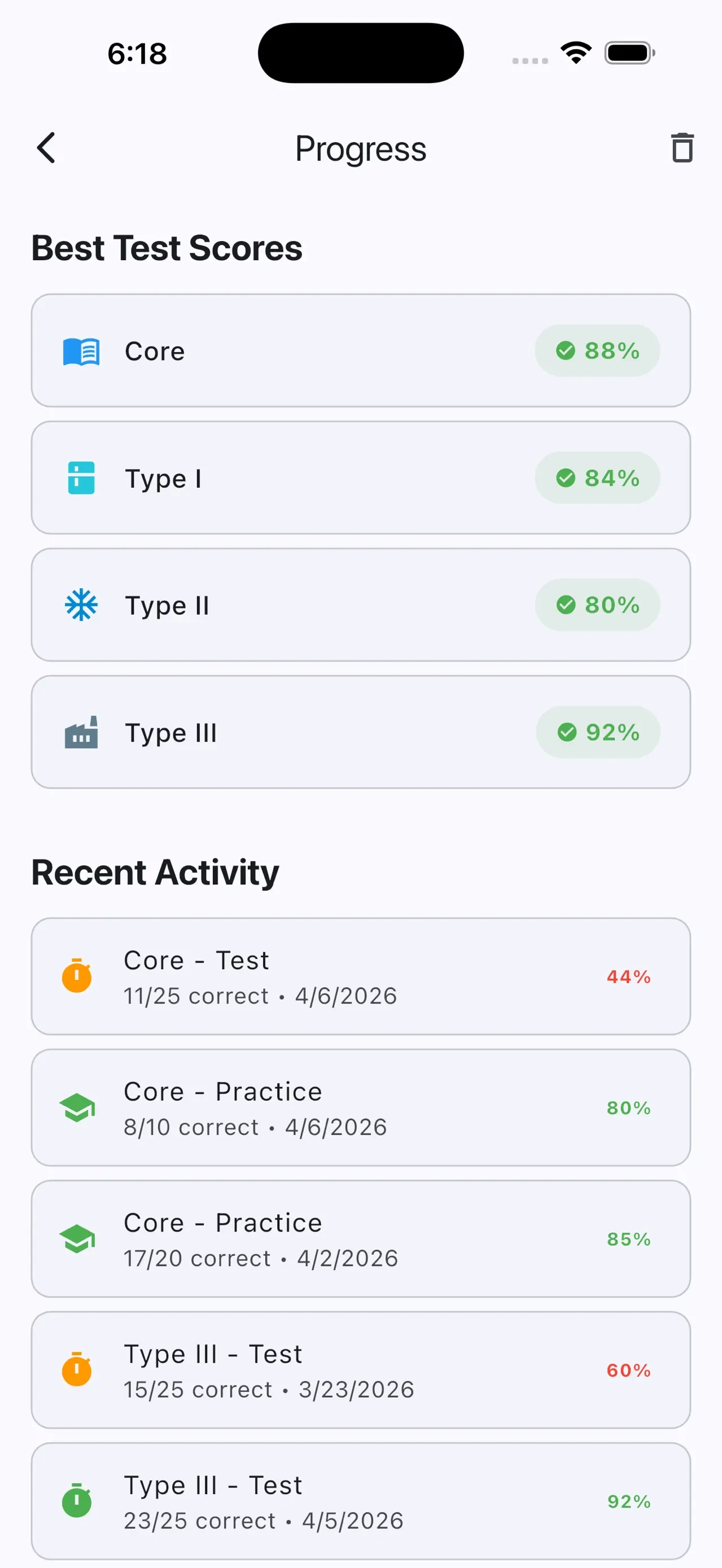 608 Practice app store screenshot 9 — Education (iOS)