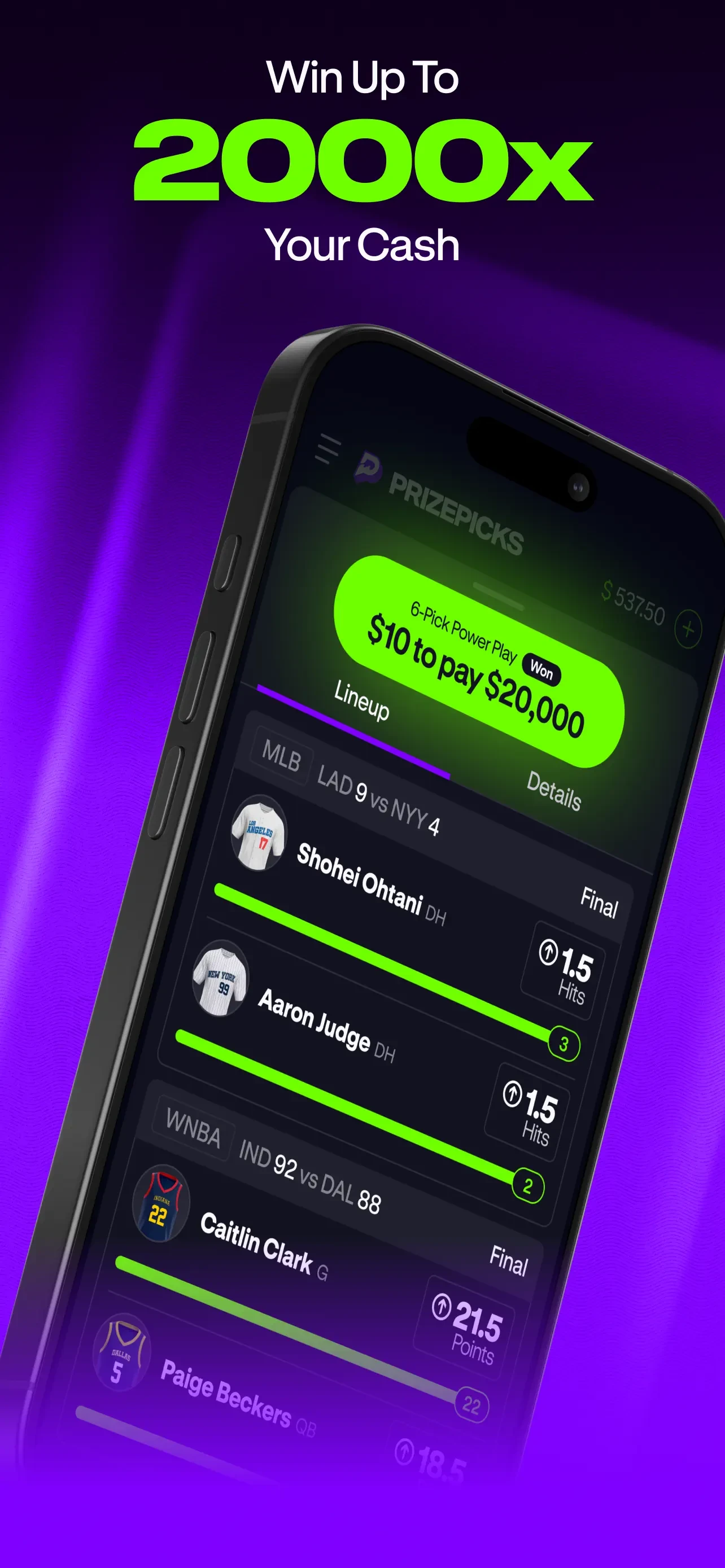 PrizePicks - Sports Picks app store screenshot 2 — Unknown (iOS)