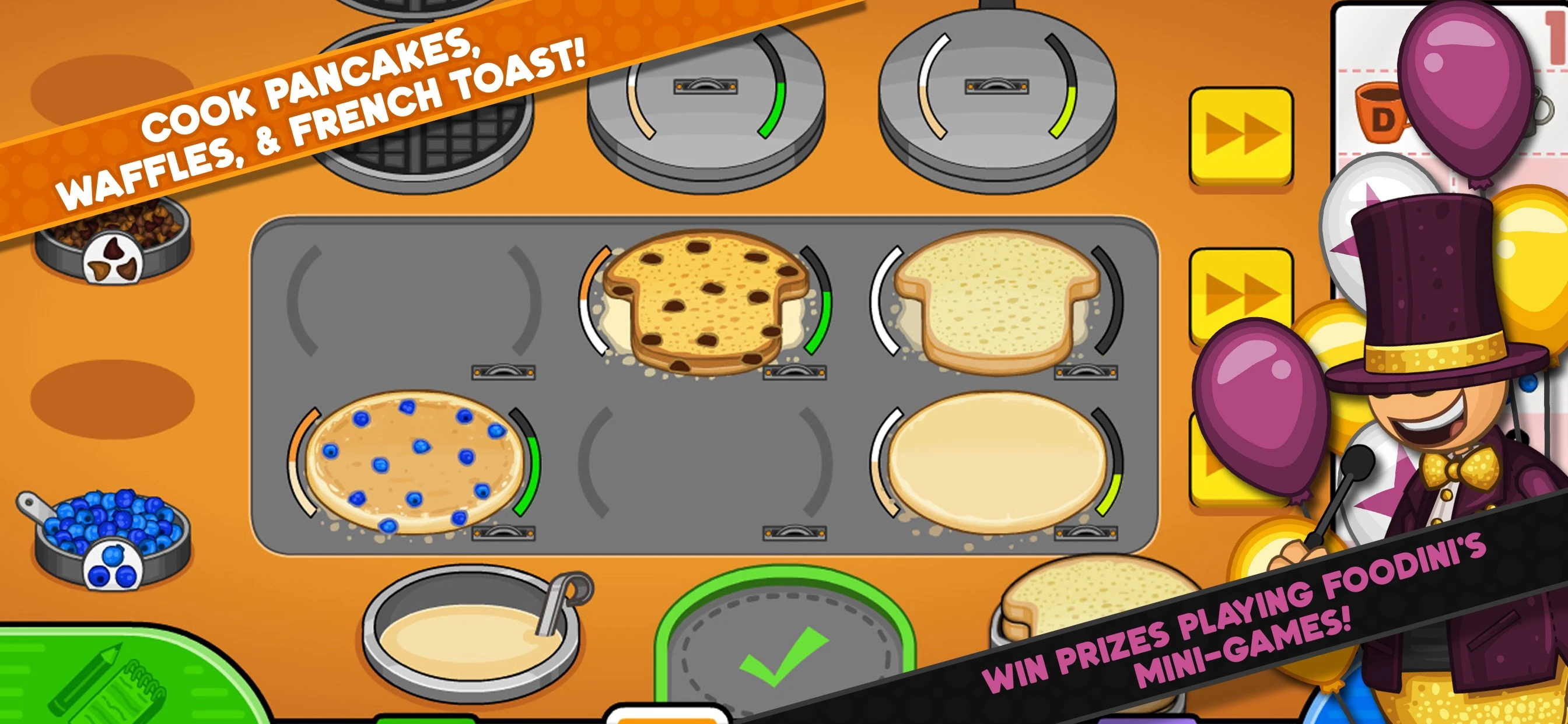 Papa's Pancakeria To Go! app store screenshot 3 — Games (iOS)