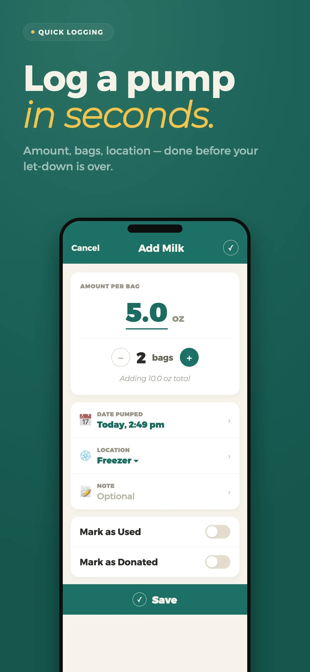 DairyBar app store screenshot 3 — Medical (iOS)