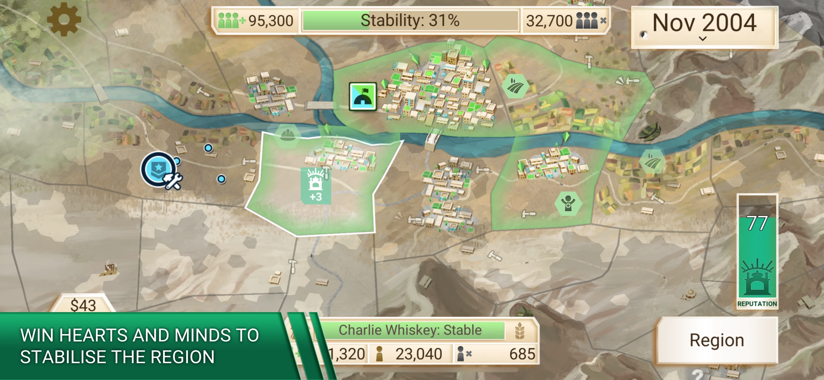 Rebel Inc. app store screenshot 4 — Games (iOS)