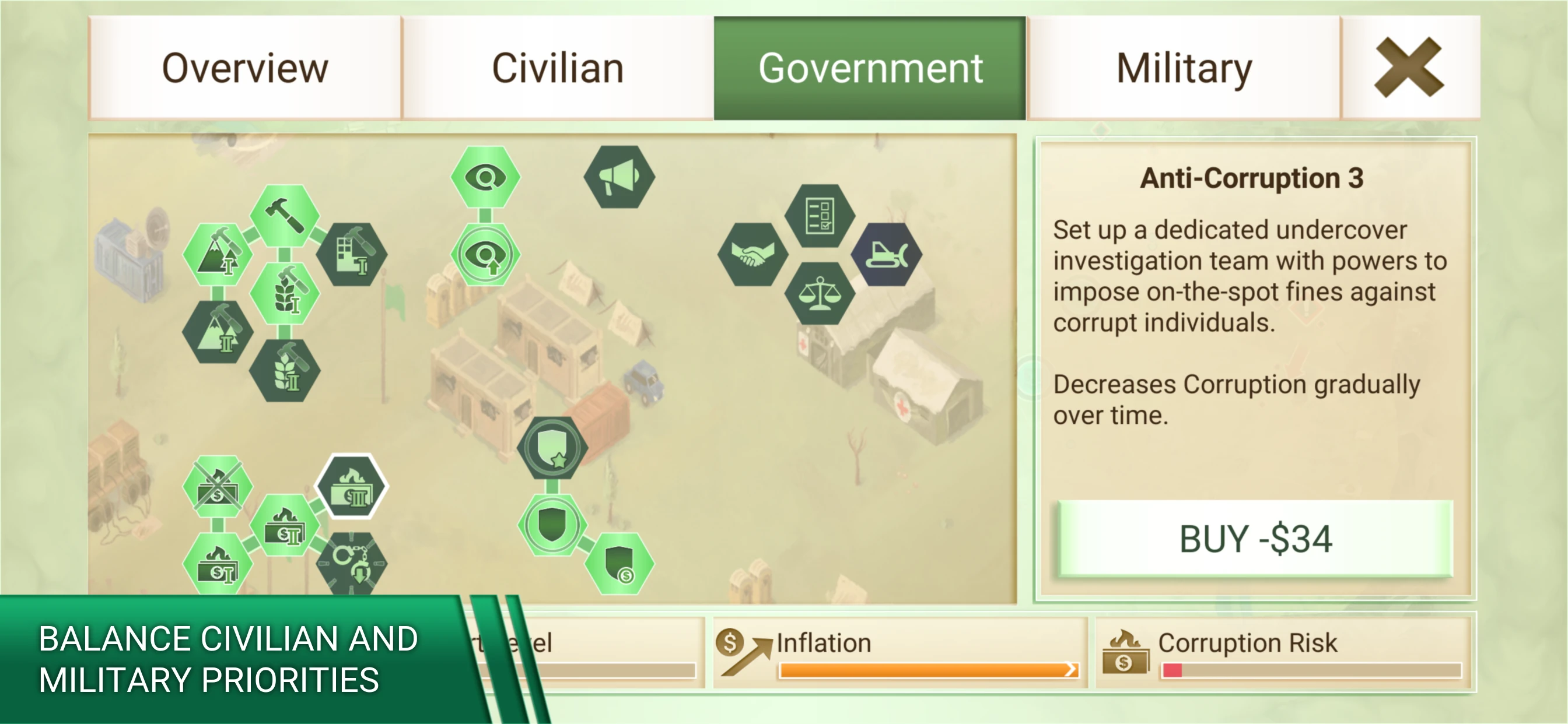 Rebel Inc. app store screenshot 6 — Games (iOS)