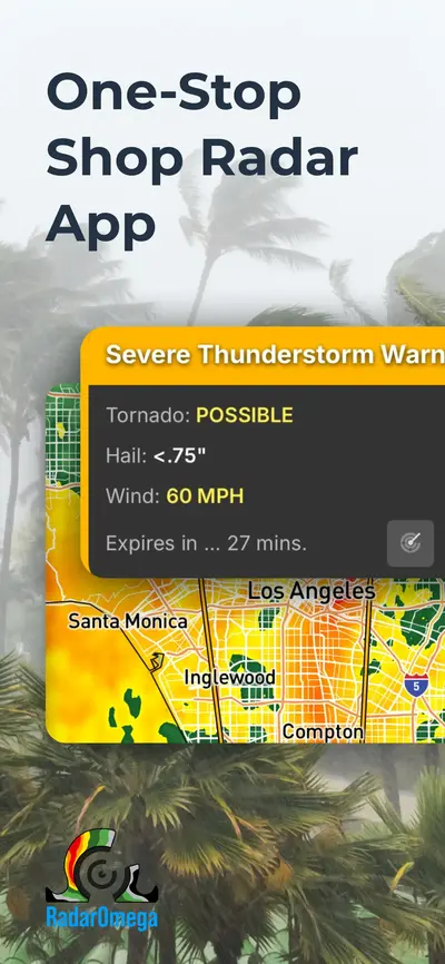 RadarOmega: Doppler Radar App app store screenshot 1 — Weather (iOS)