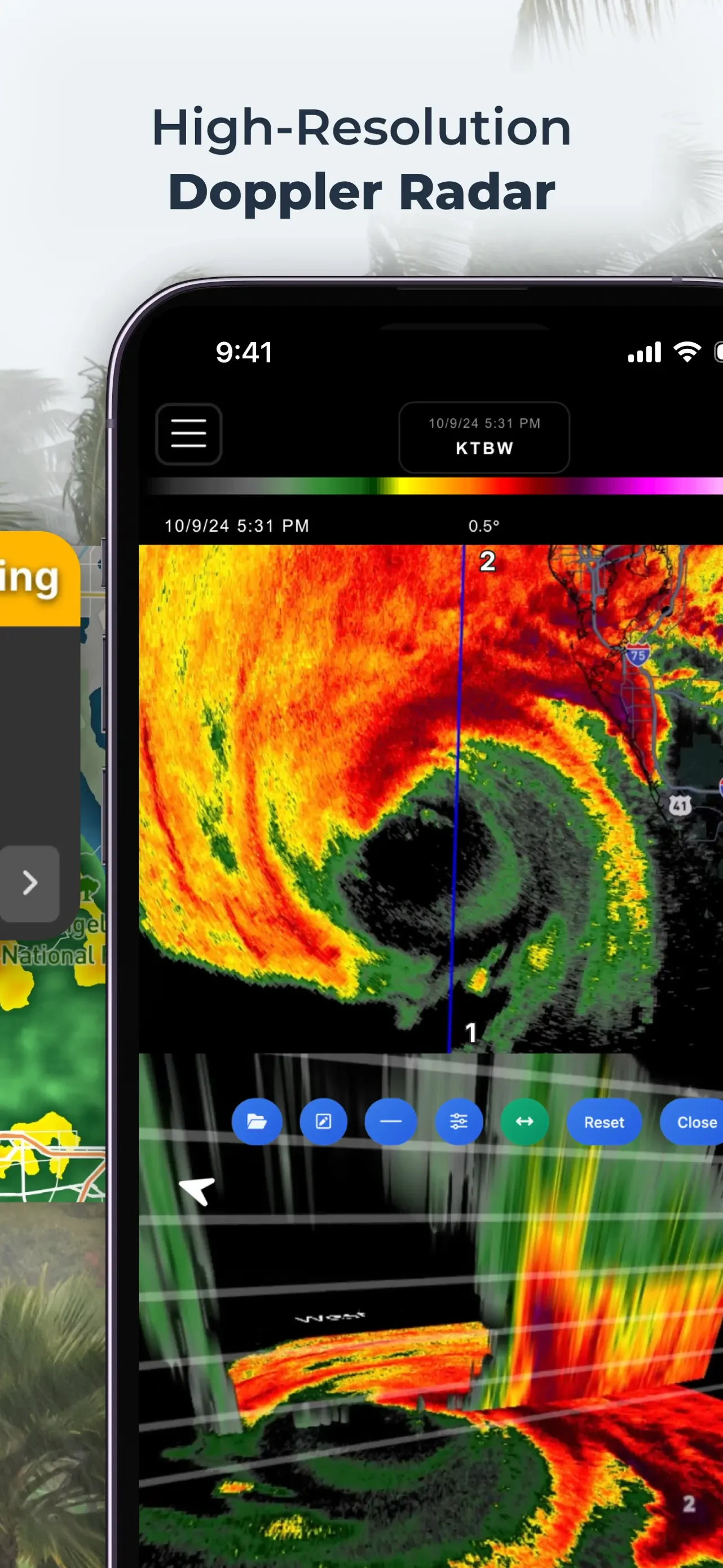 RadarOmega: Doppler Radar App app store screenshot 2 — Weather (iOS)