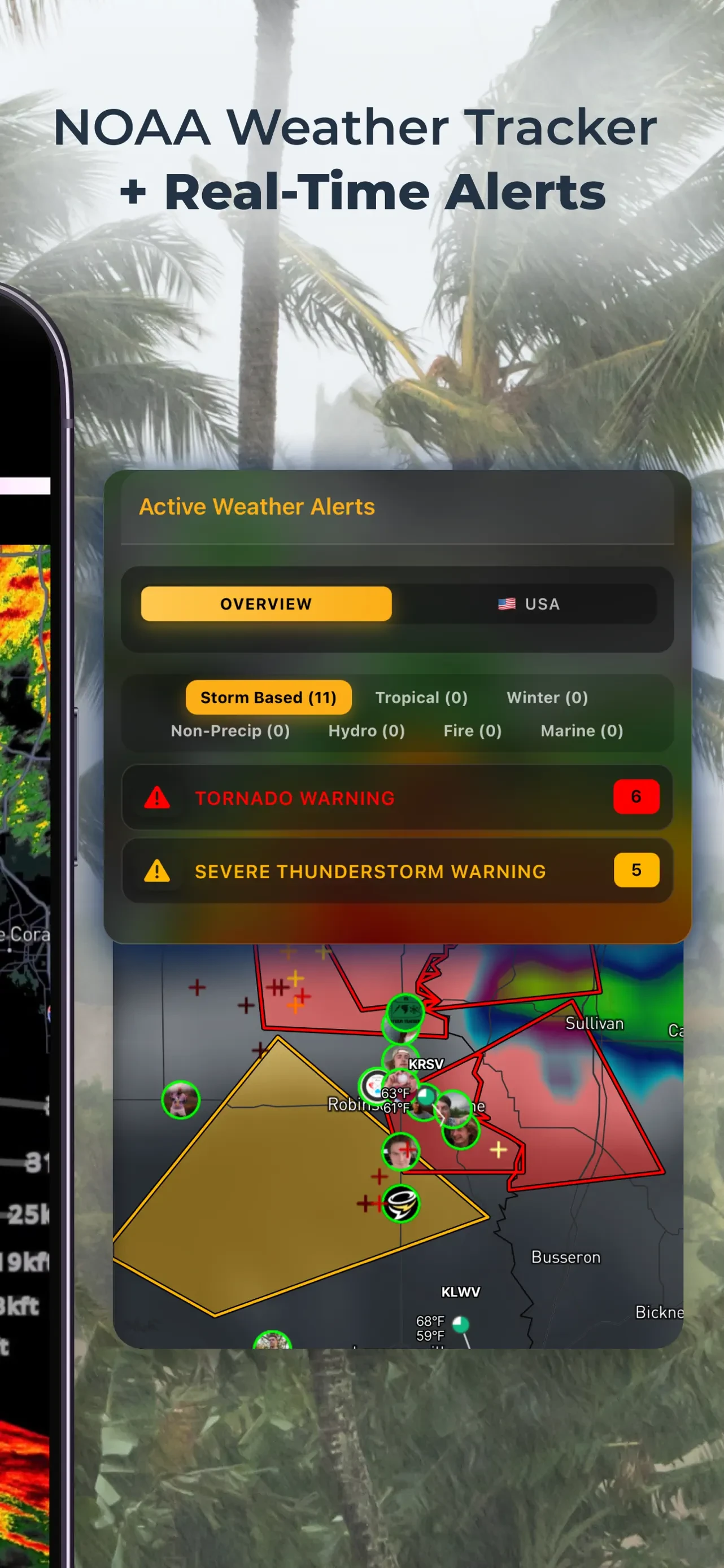 RadarOmega: Doppler Radar App app store screenshot 3 — Weather (iOS)
