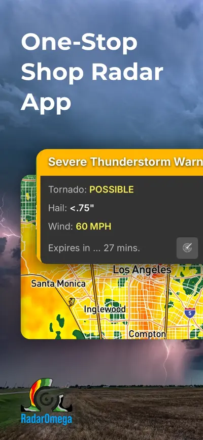 RadarOmega: Doppler Radar App app store screenshot 1 — Weather (iOS)